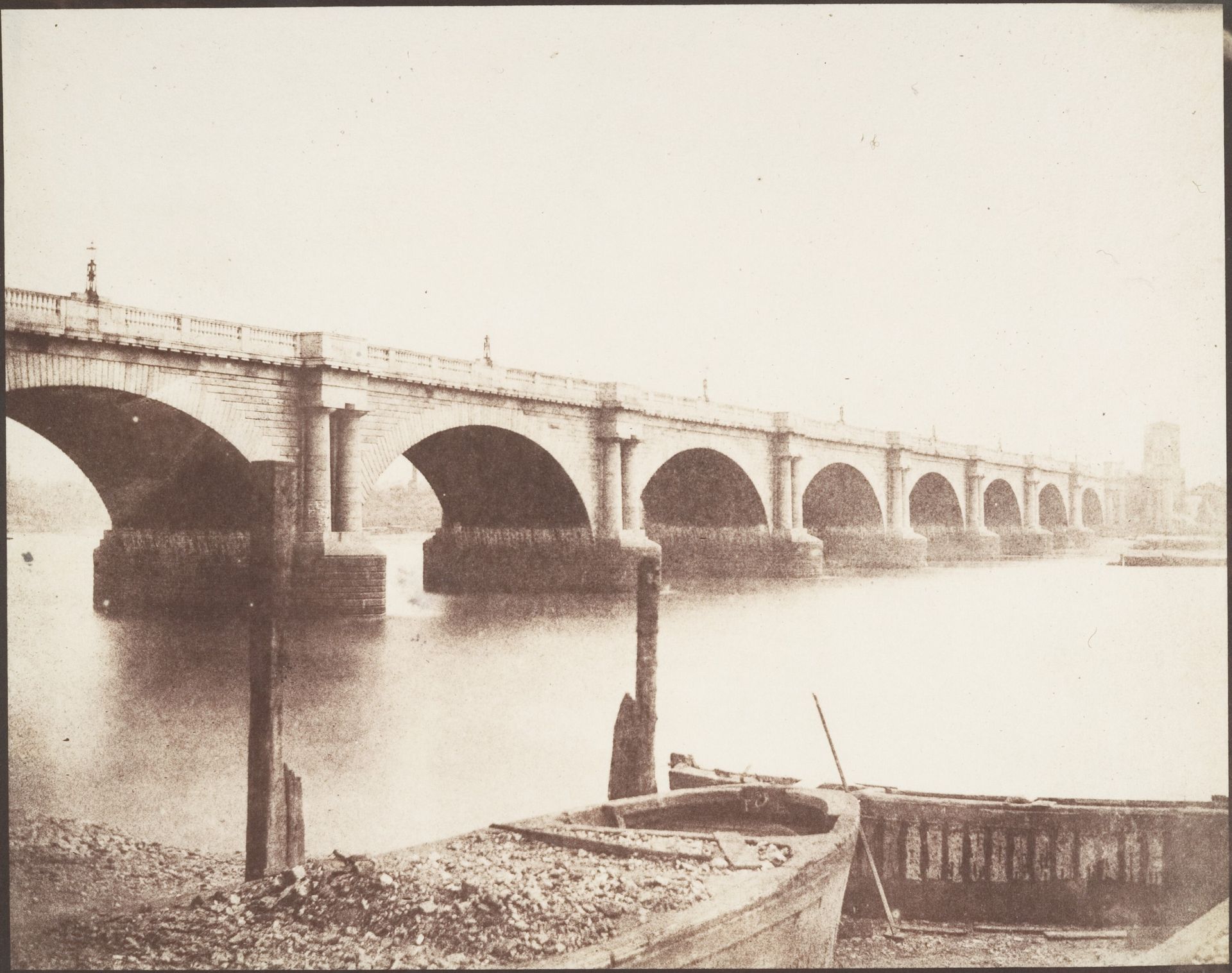Old Waterloo Bridge, London by William Henry Fox Talbot