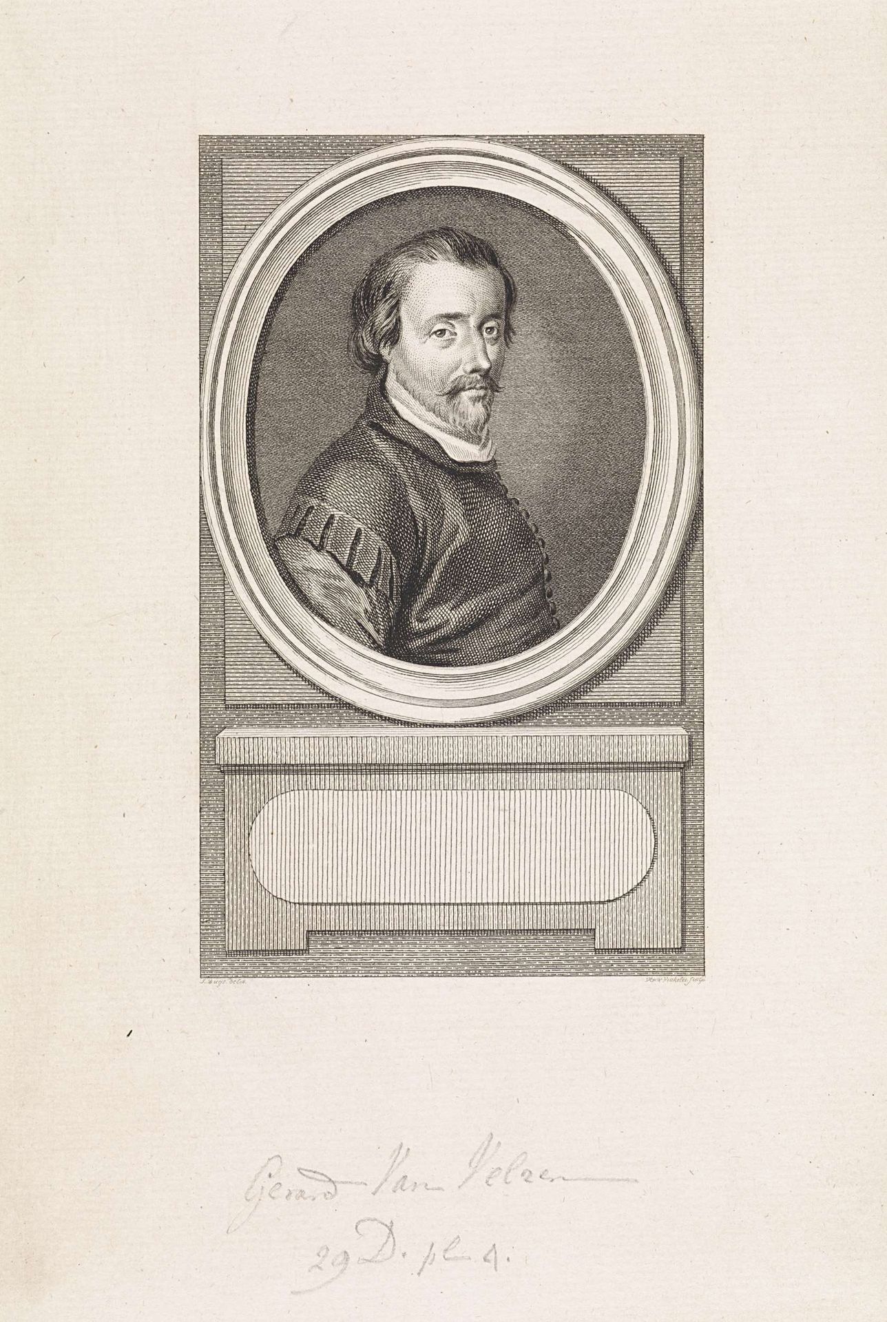 Portret van Gerard van Velzen by Reinier Vinkeles