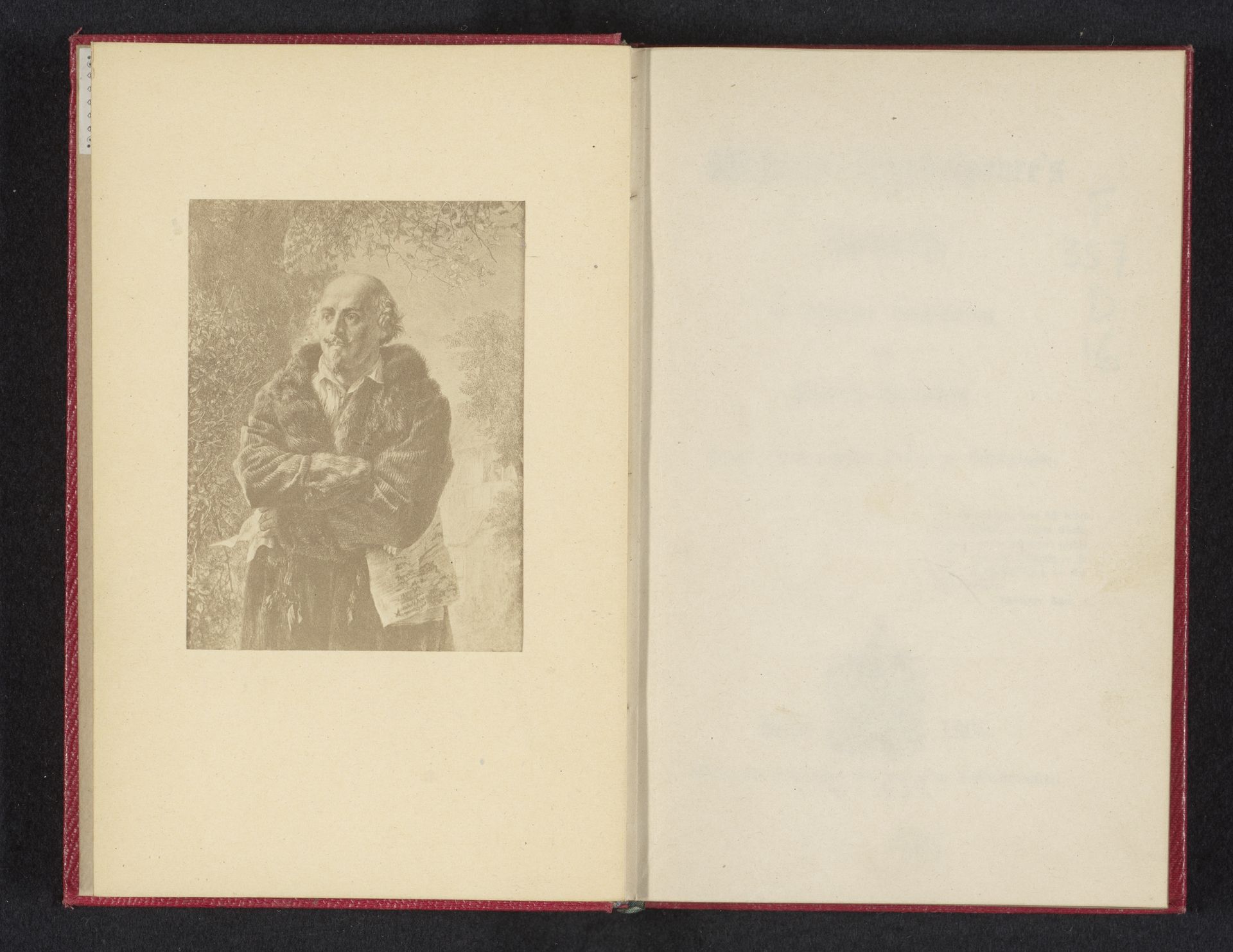 Fotoreproductie van een portret van William Shakespeare by Anonymous
