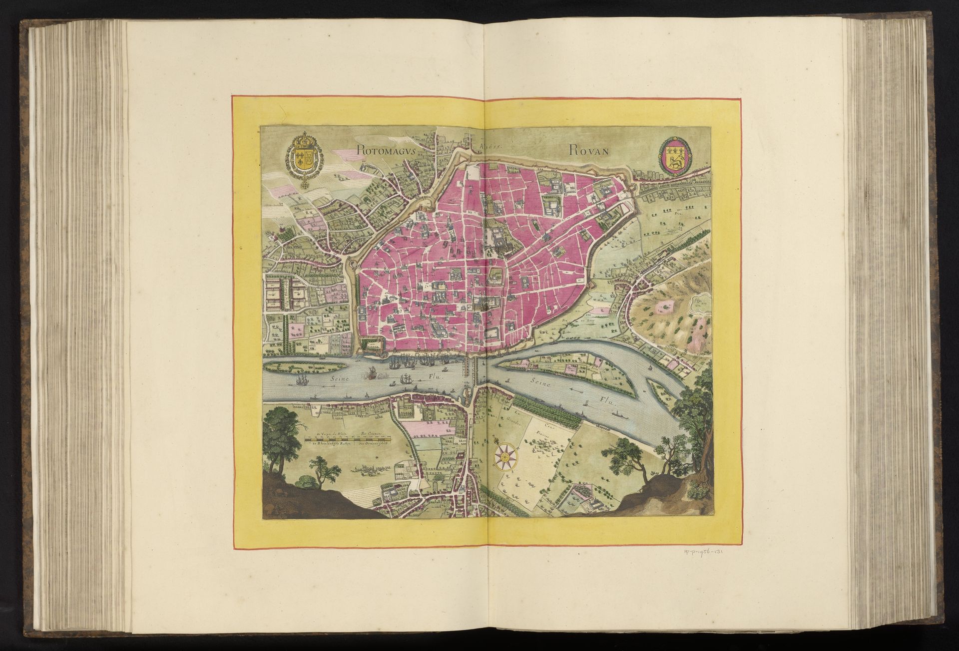 Plattegrond van Rouen by Anonymous