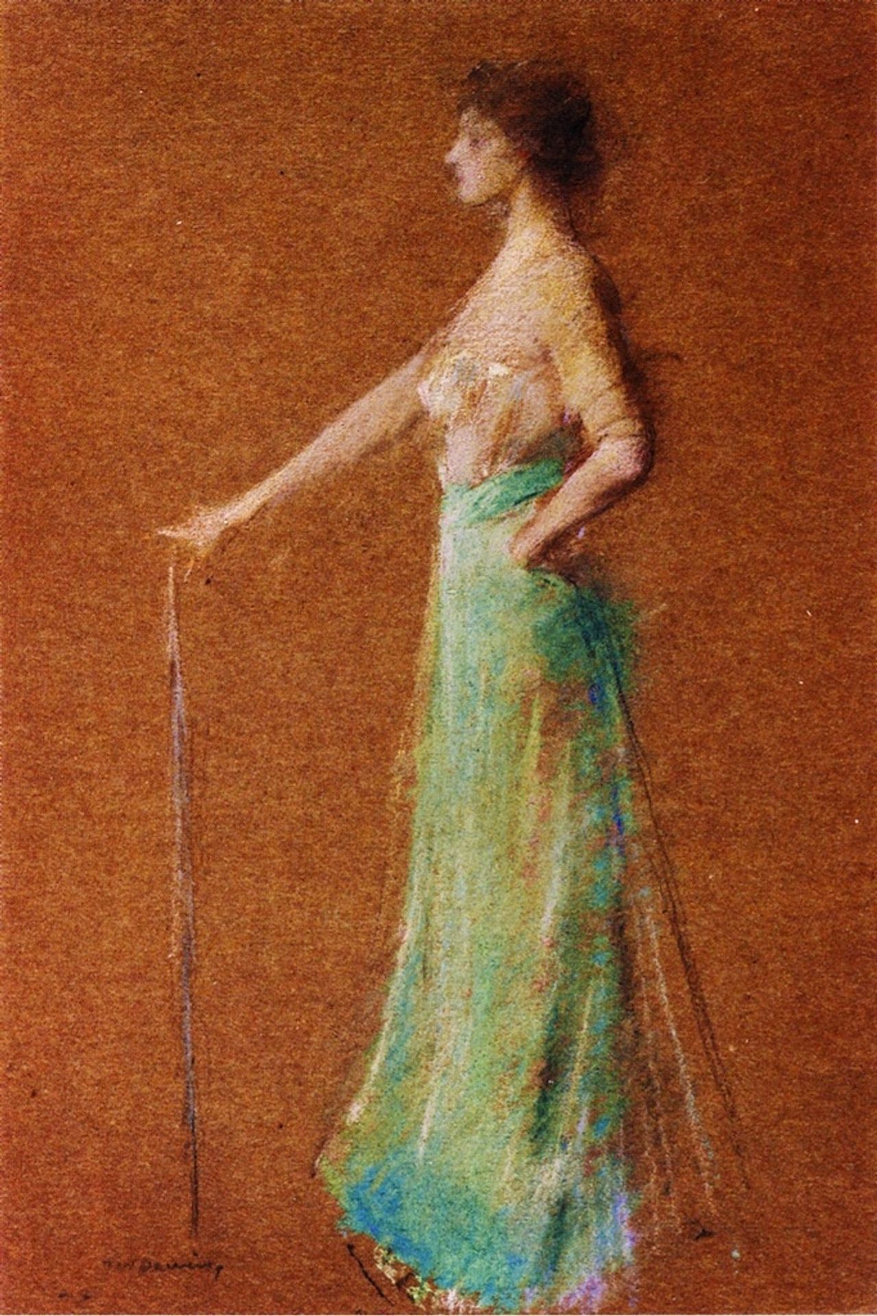 Woman Standing by Thomas Wilmer Dewing