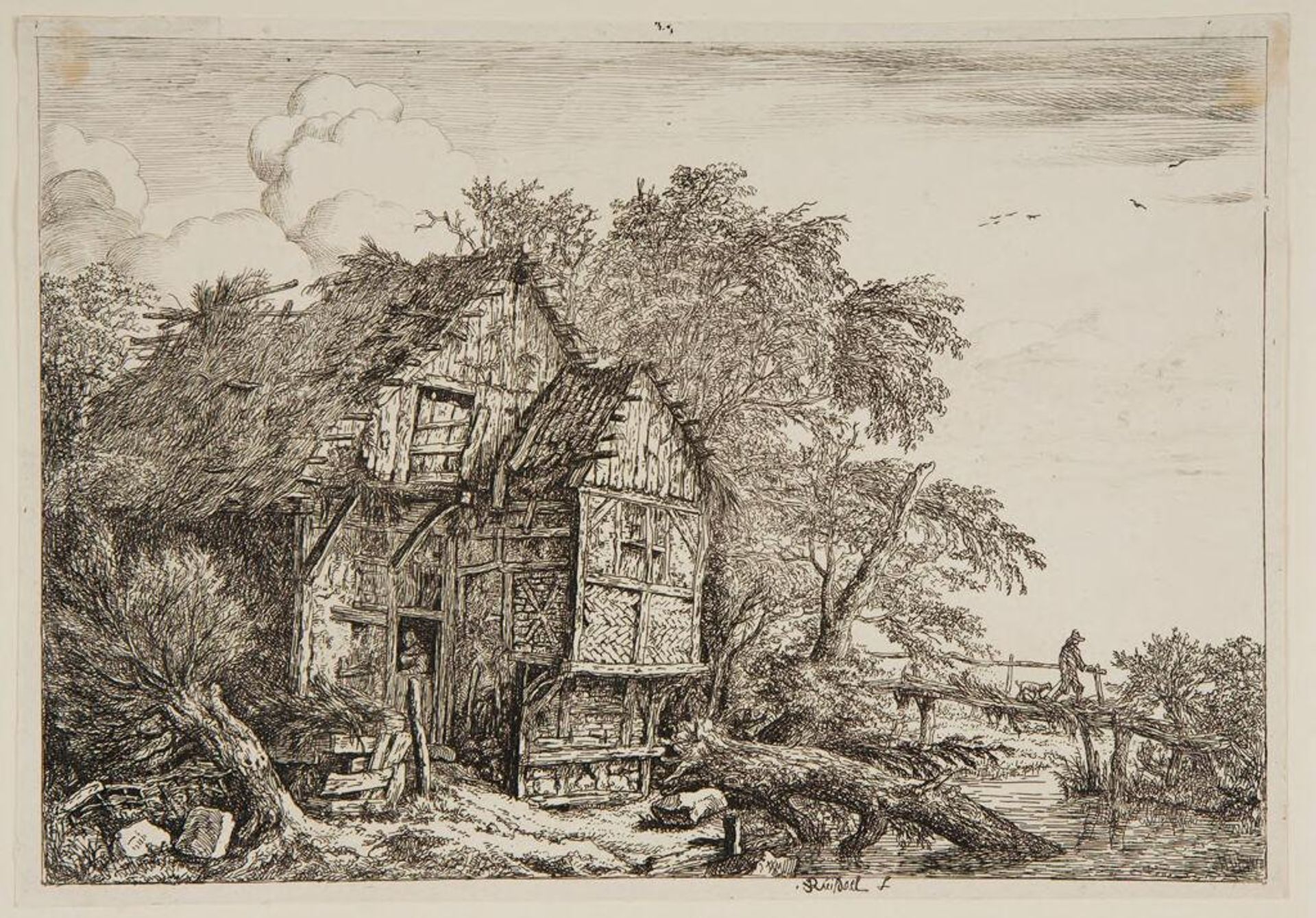 Little Bridge by Jacob van Ruisdael
