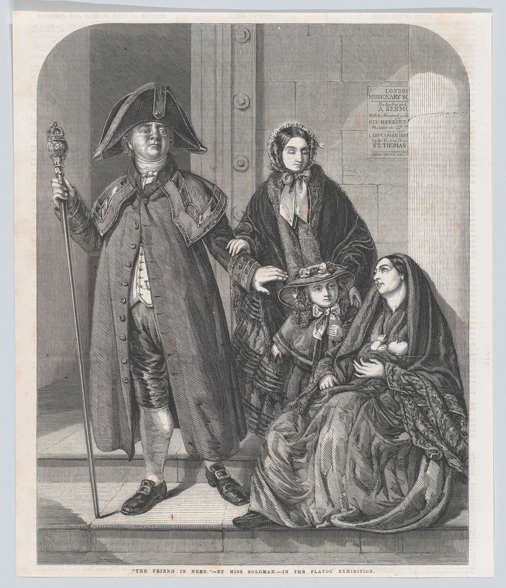 The Friend in Need, from "Illustrated London News" by Rebecca Solomon