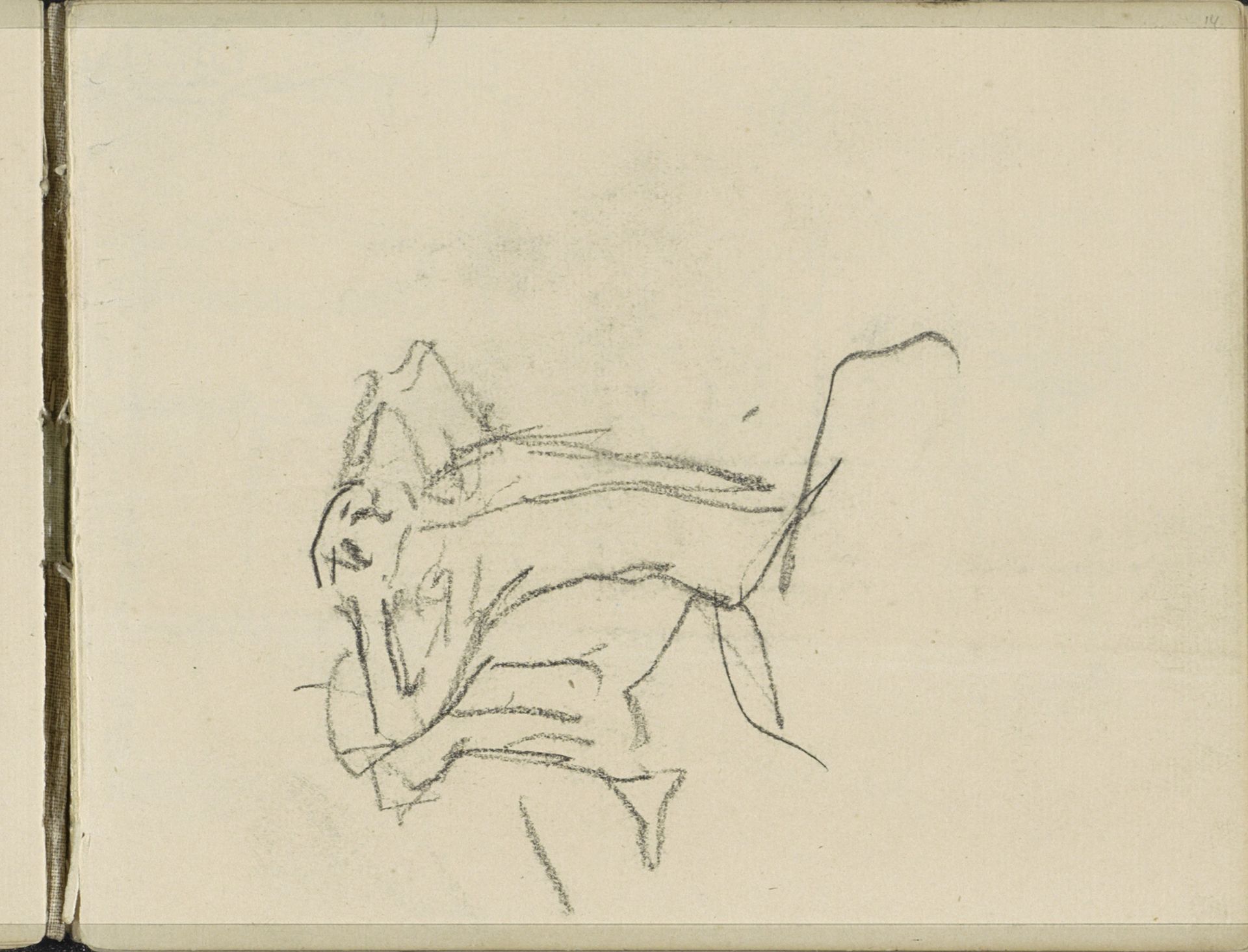 Studie, mogelijk een figuurstudie by George Hendrik Breitner