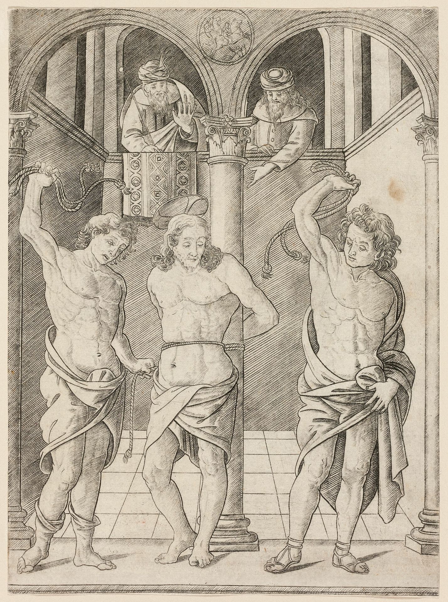 The Flagellation, plate 7 from the Life of the Virgin and Christ by Francesco Rosselli