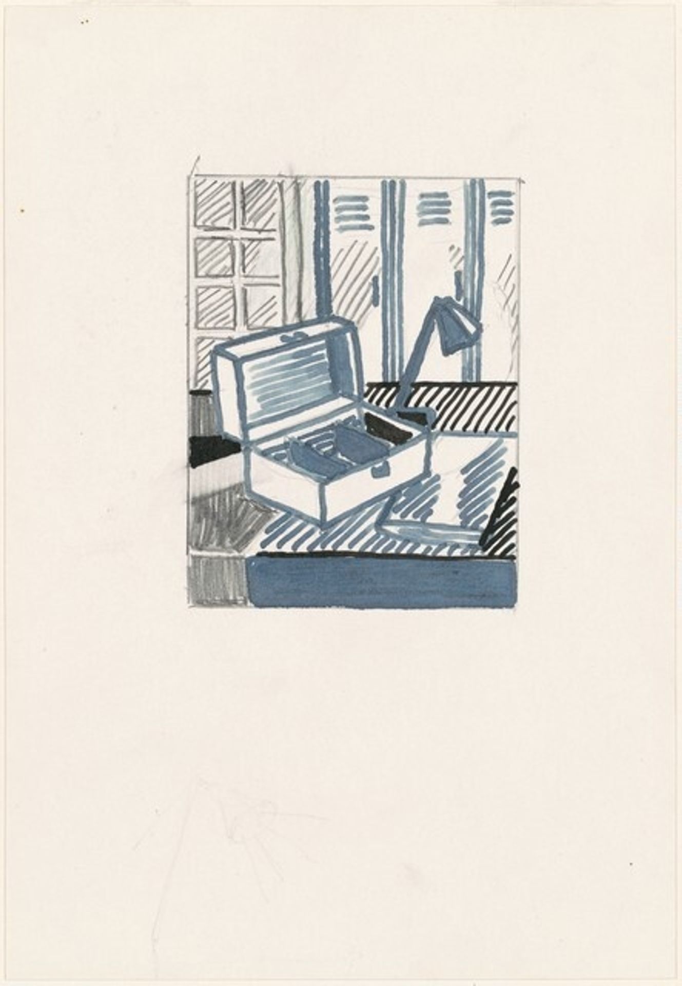 Study for "Still Life with Cash Box" by Roy Lichtenstein