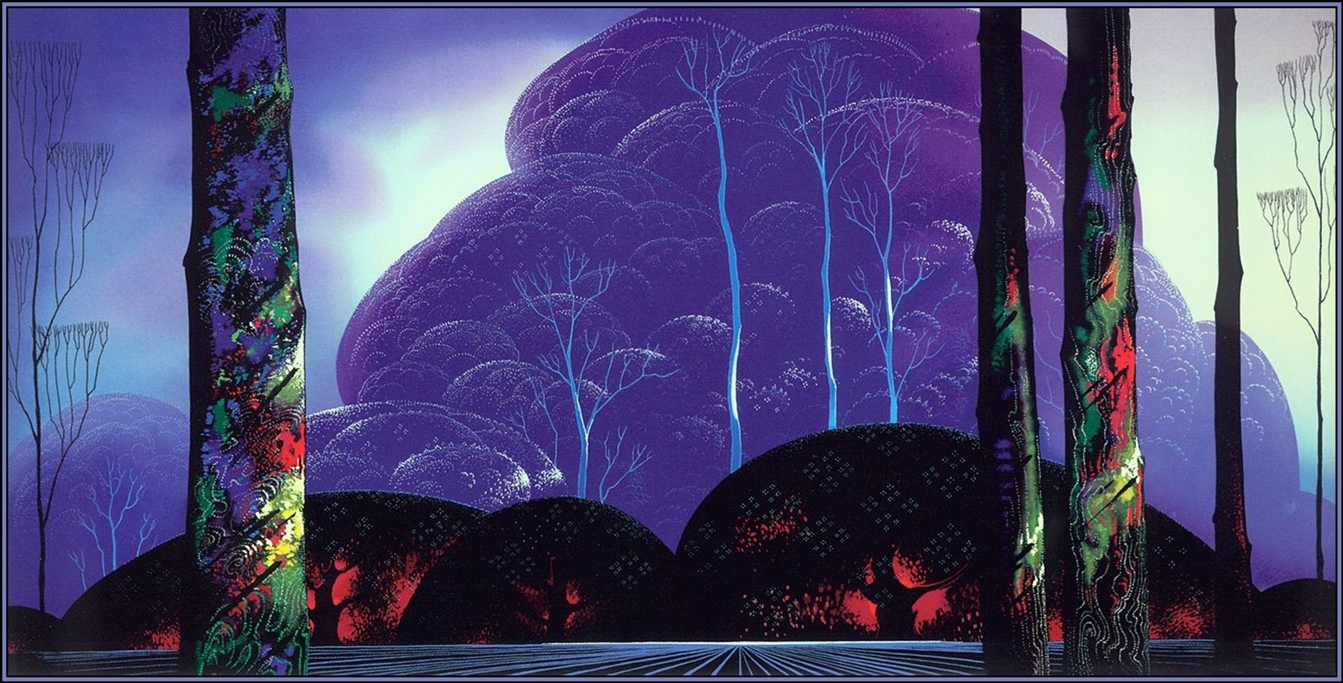Purple Sunset by Eyvind Earle