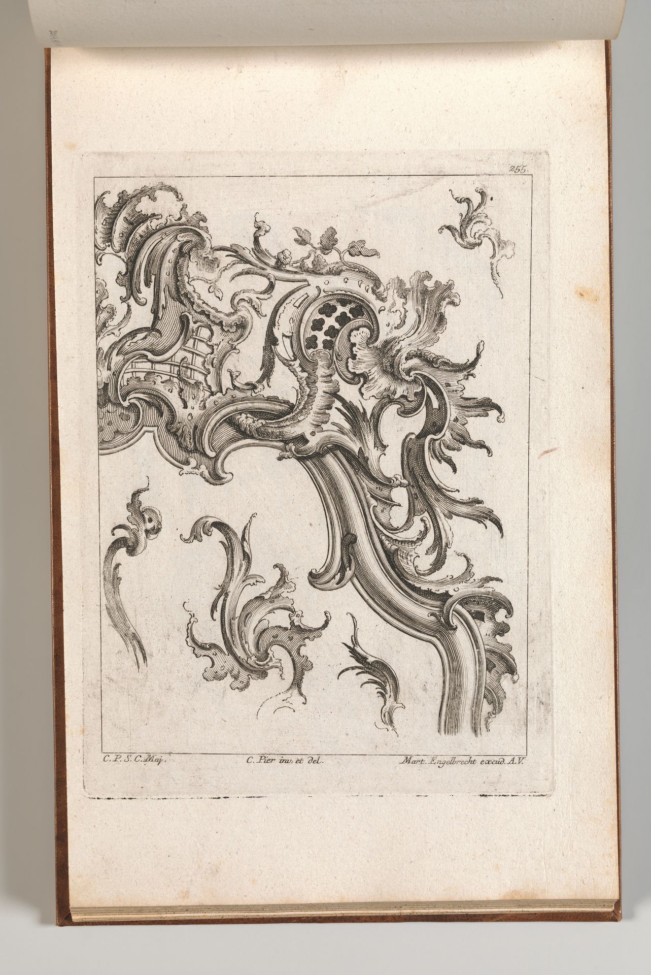 Various Designs for Rocaille Ornaments, Plate 2  from an Untitled Series of Rocaille Ornaments for Frames by Jacob Gottlieb Thelot
