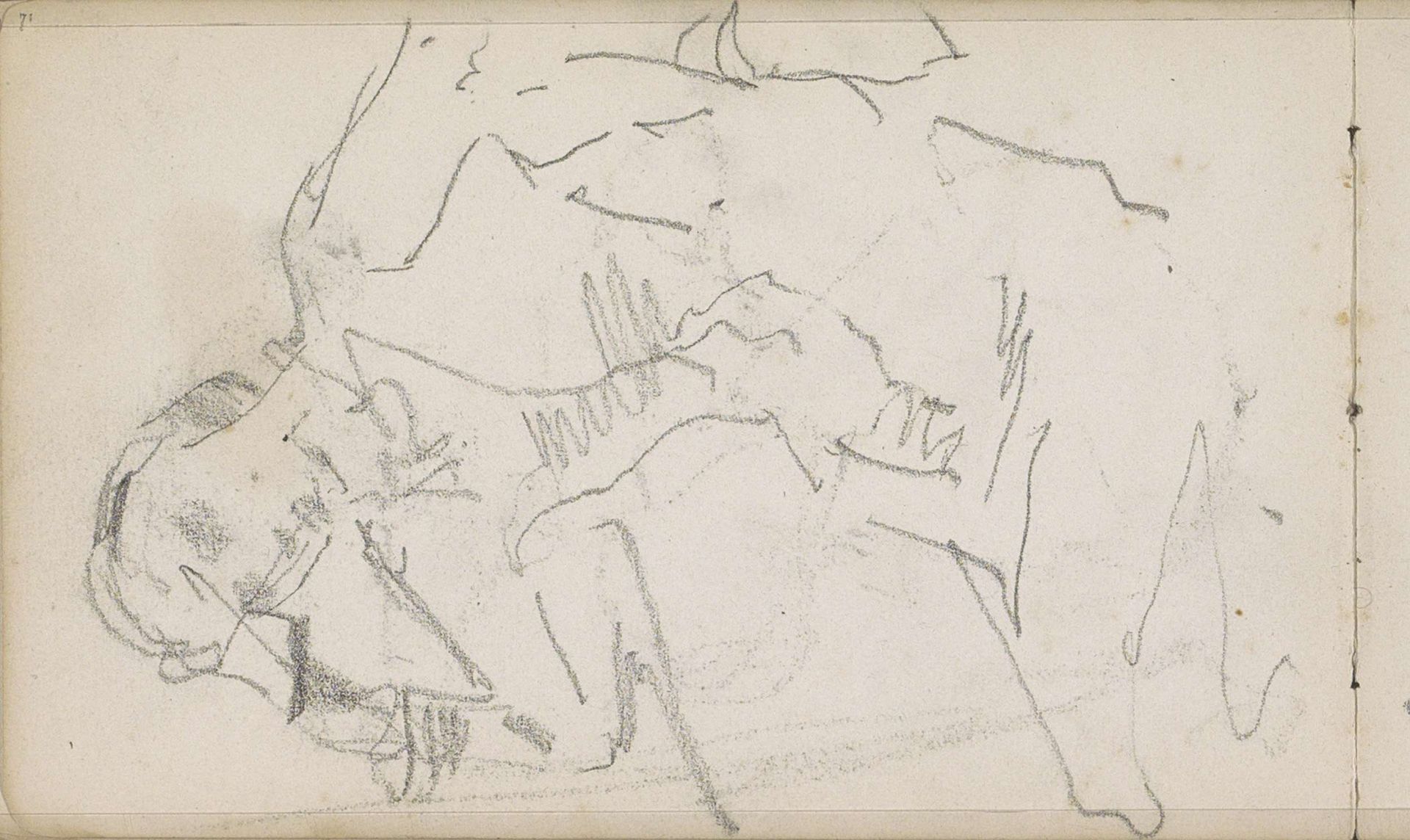 Zittende vrouw by George Hendrik Breitner