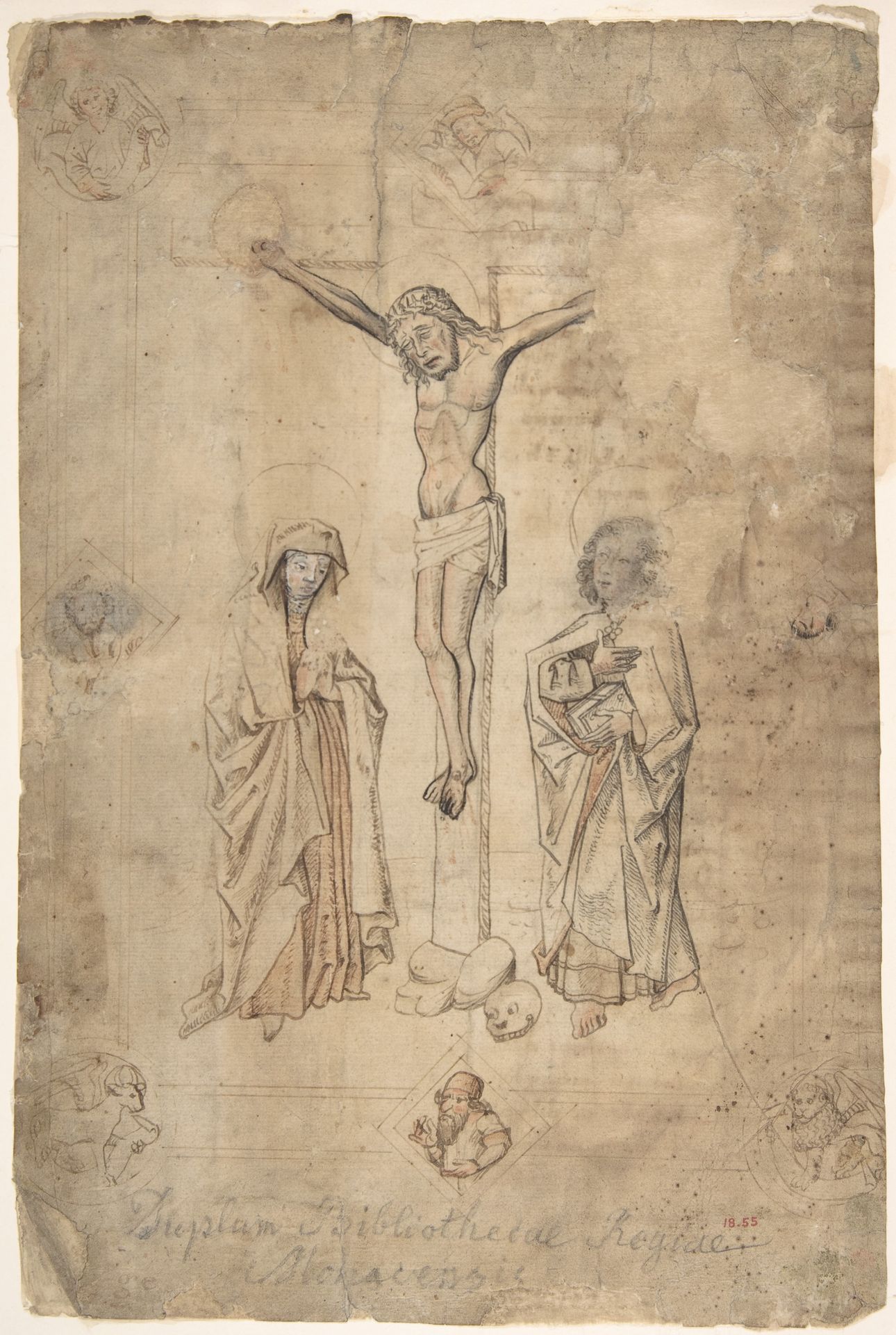 Crucifixion with the Virgin and St. John the Evangelist by Anonymous