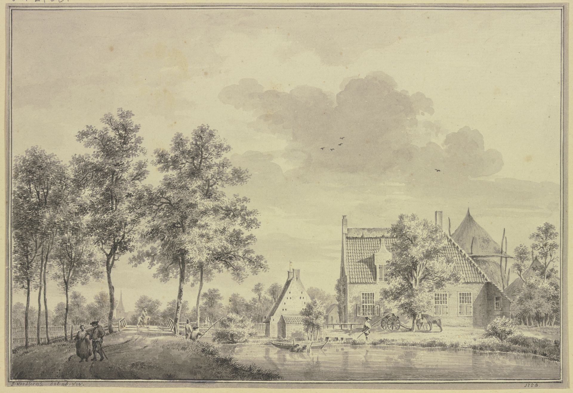 De Hamse brug by Thiel by Jakob Versteegs