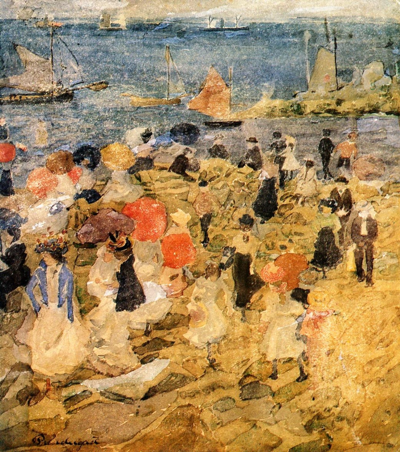 Early Beach by Maurice Prendergast