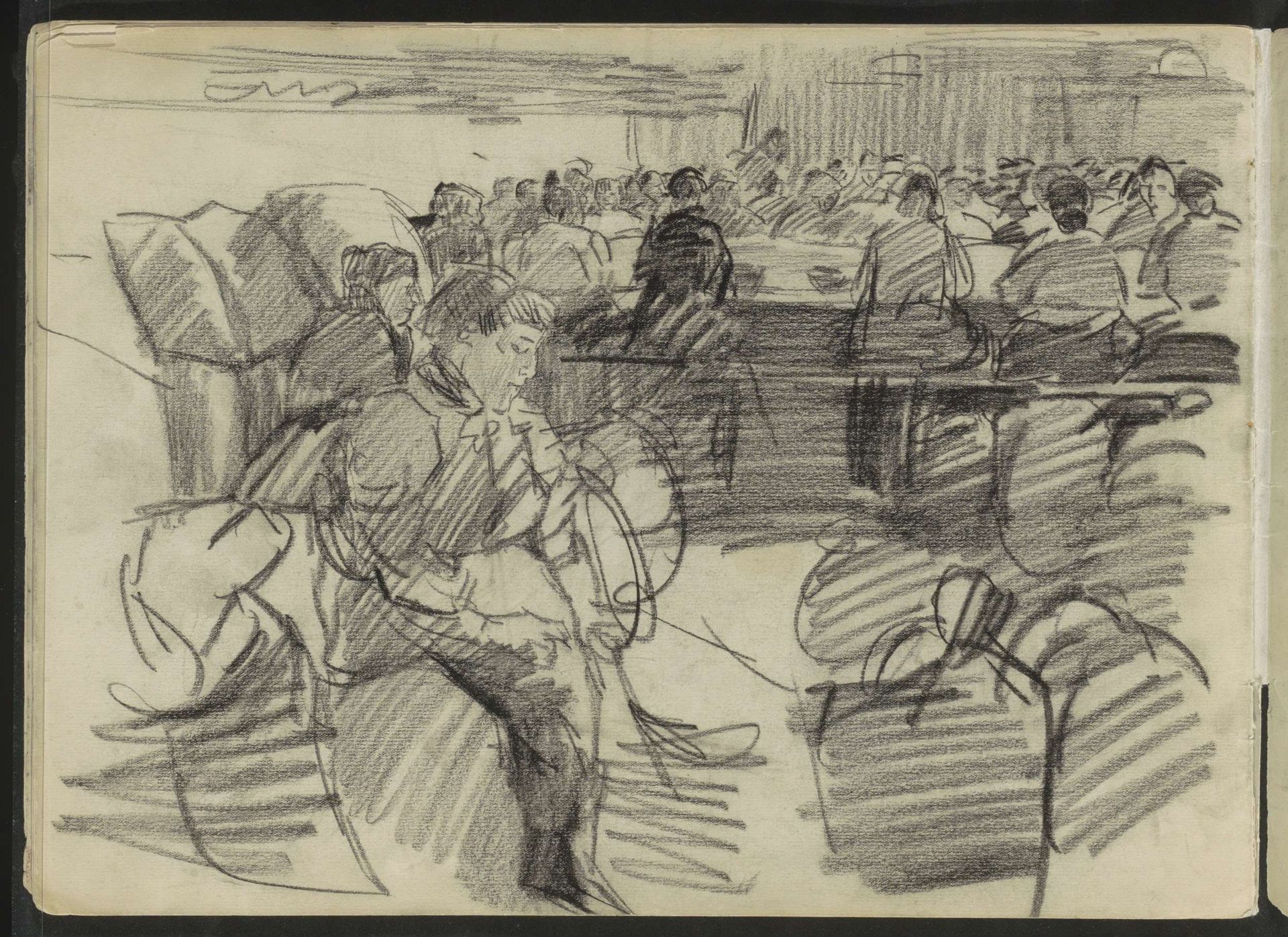 Koffiepiksters aan het werk by Isaac Israels