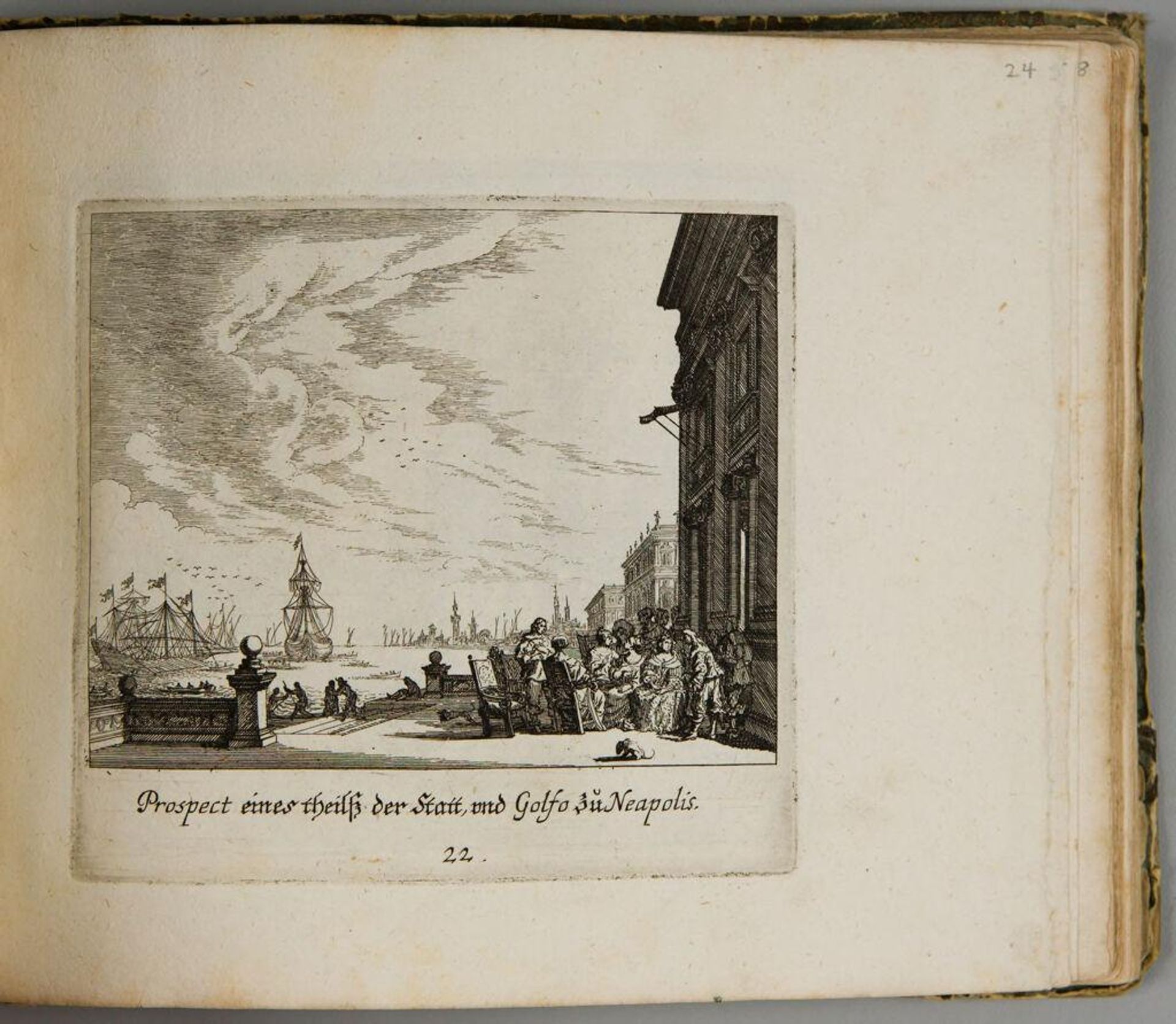 View of a Part of the City and Gulf of Naples by Melchior KÃ¼sel