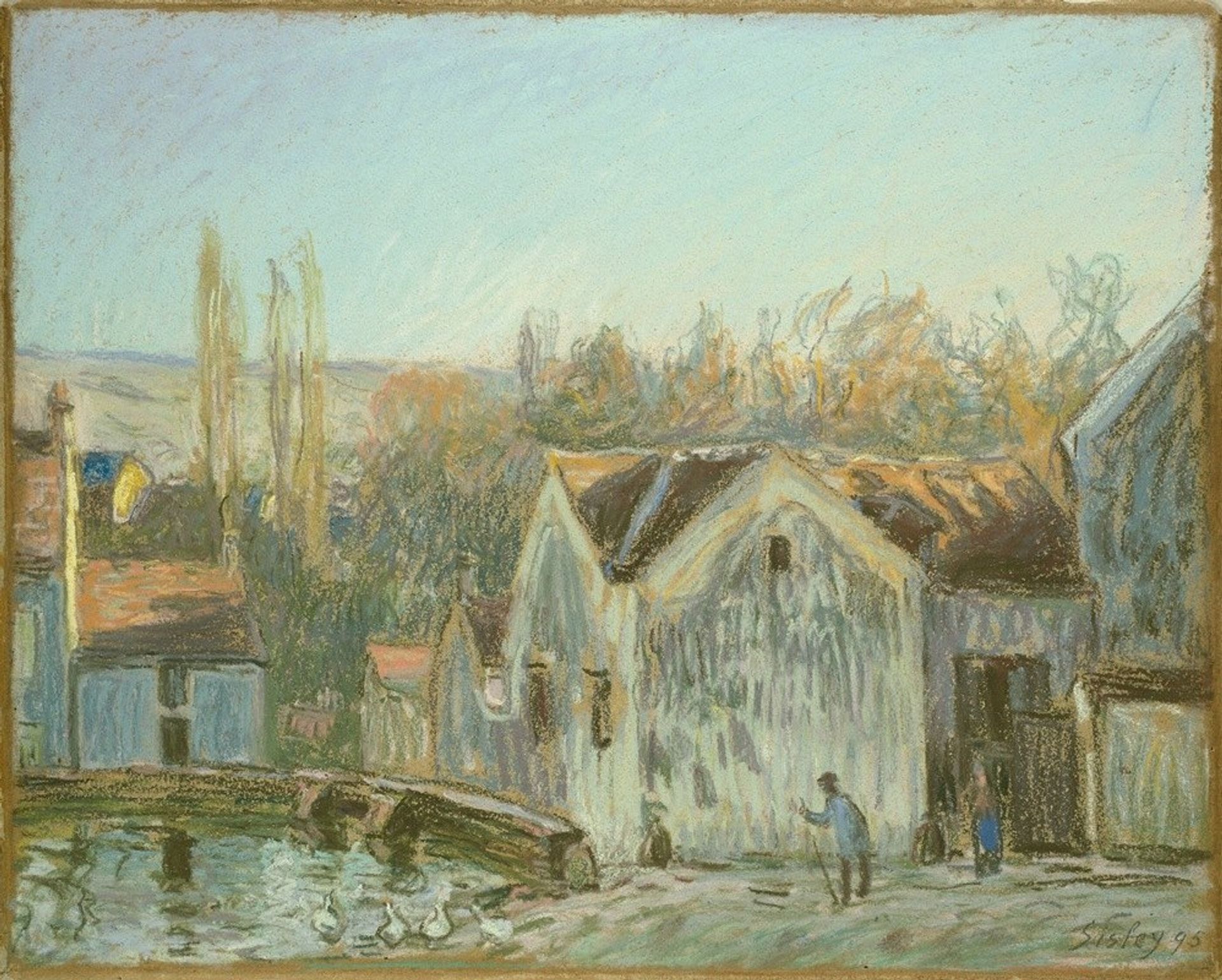 A Corner of Moret-sur-Loing by Alfred Sisley