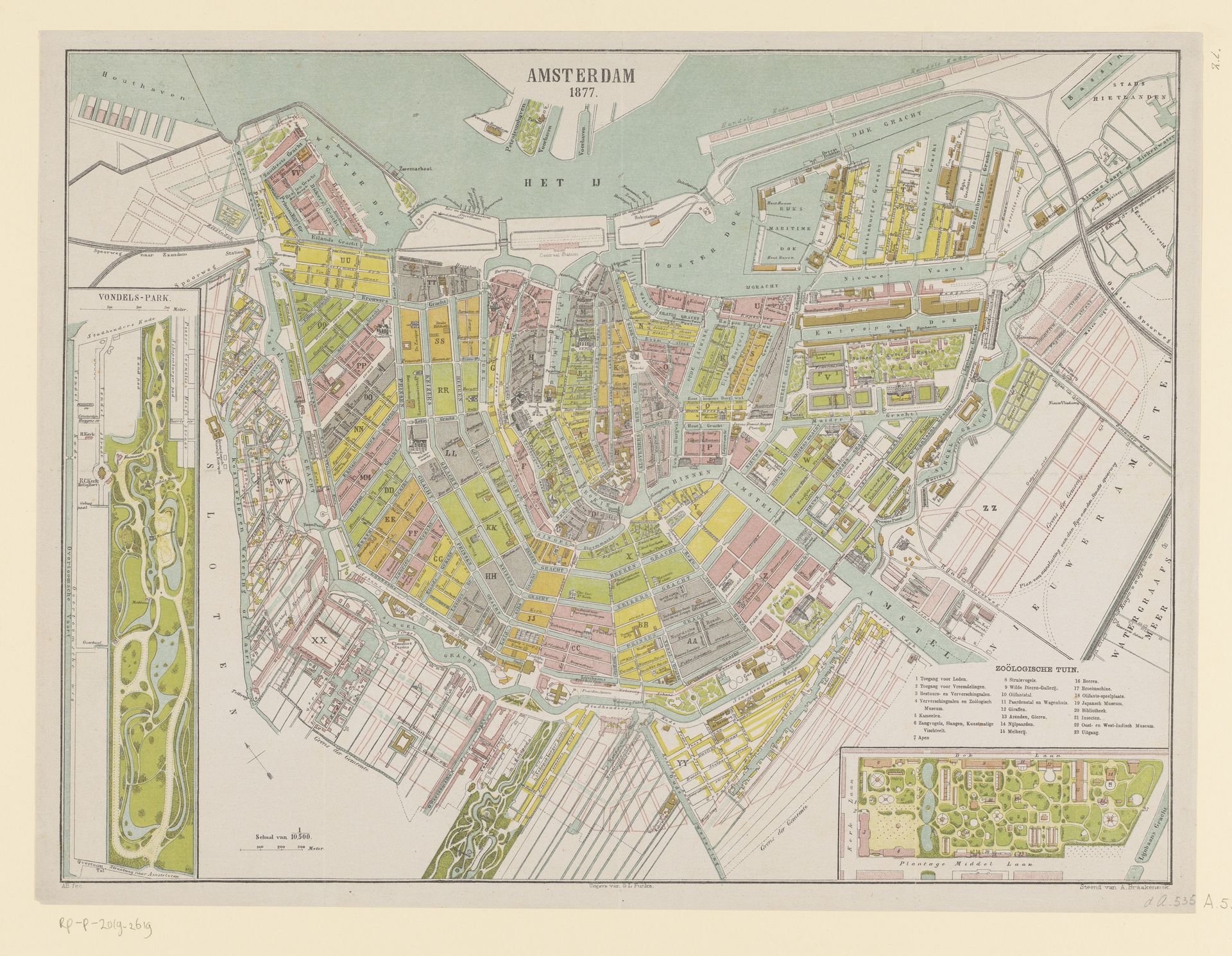 Plattegrond van Amsterdam by Albertus Braakensiek