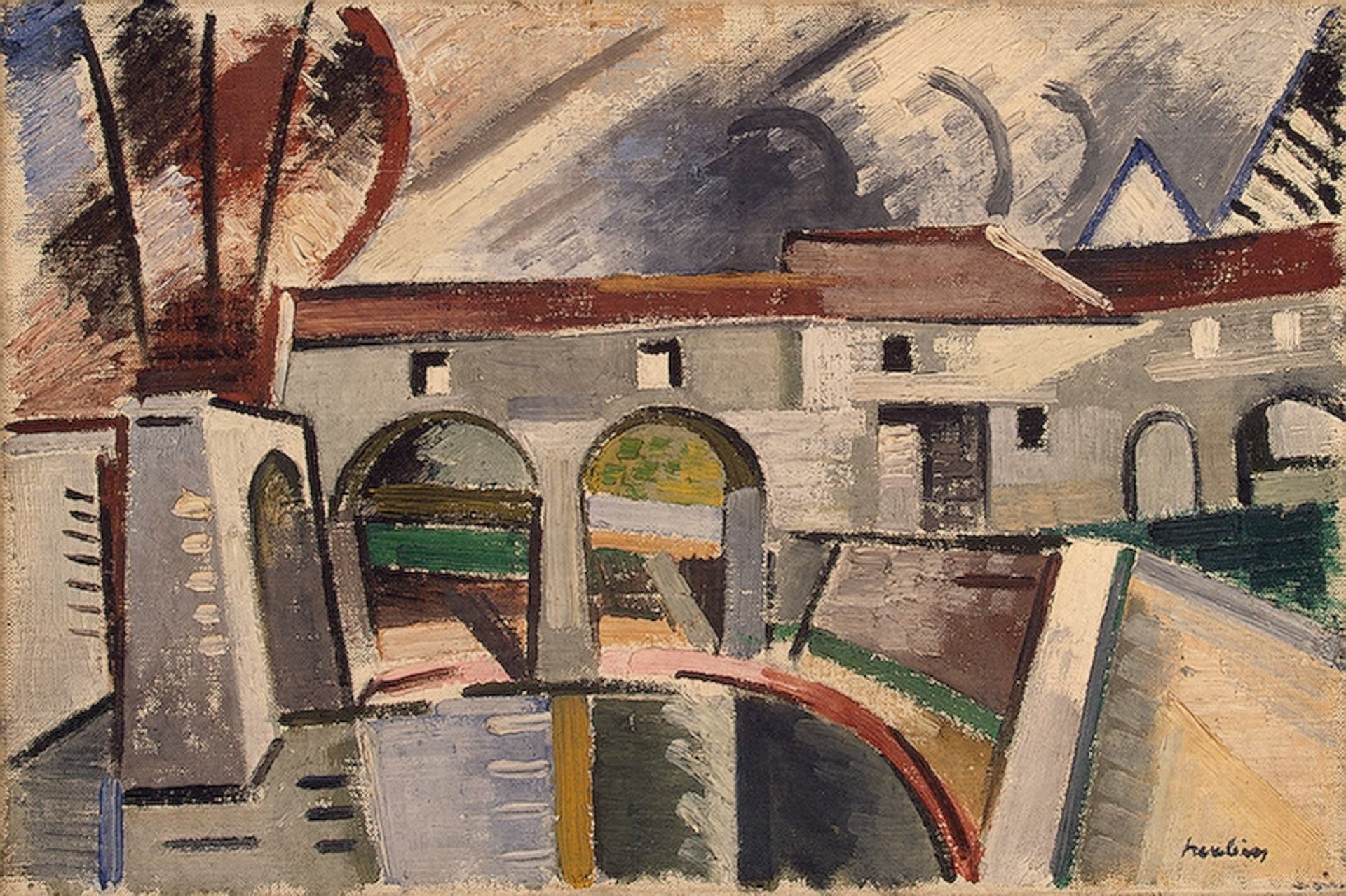 Mill on the Marn, Creteil by Auguste Herbin