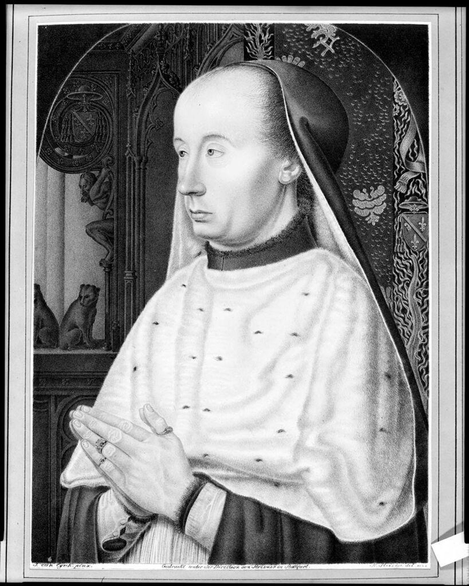 Cardinal Charles de Bourbon, Archbishop of Lyons by Johann Nepomuk Strixner