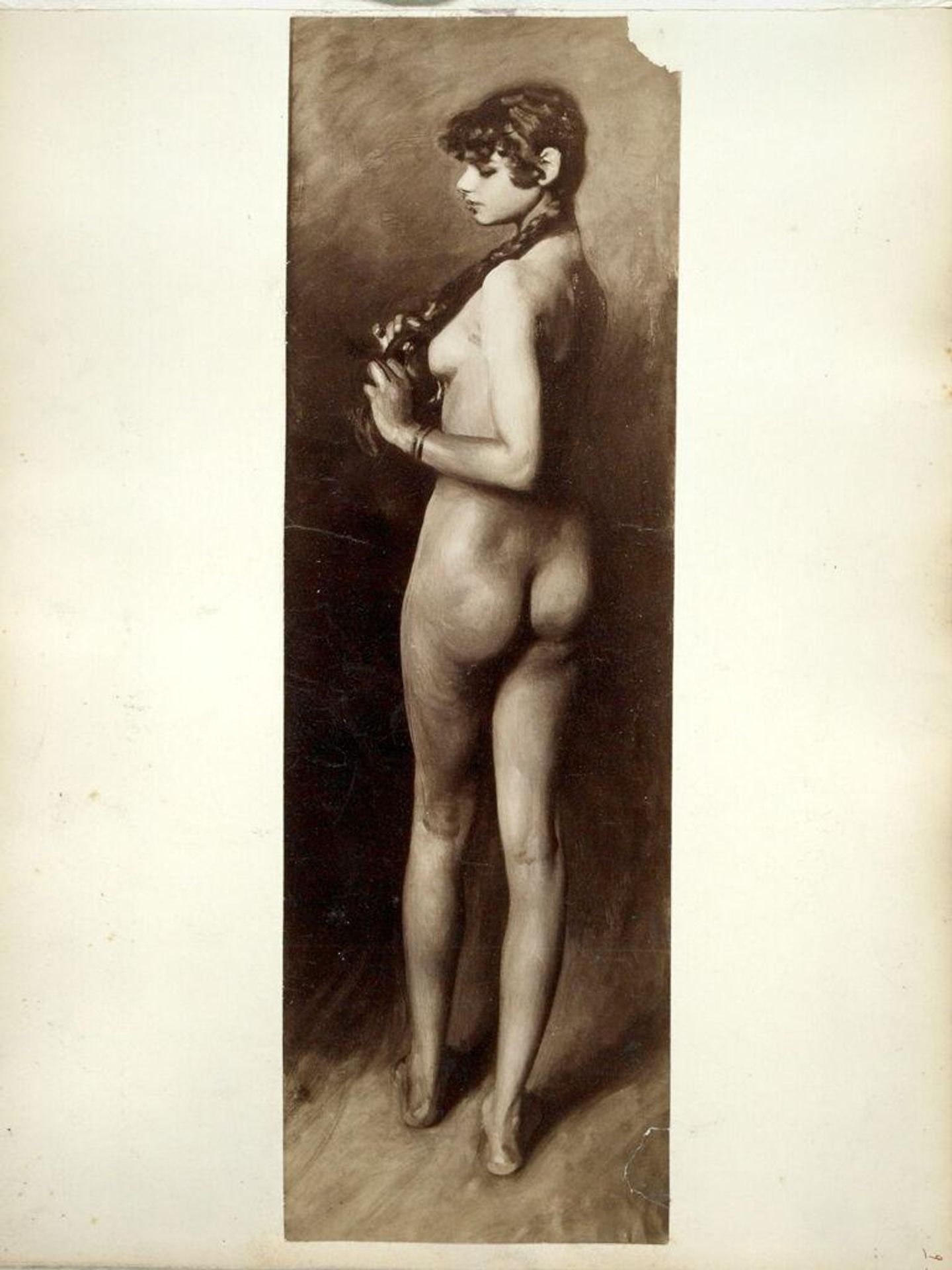 Photograph of "Nude Egyptian Girl" by John Singer Sargent