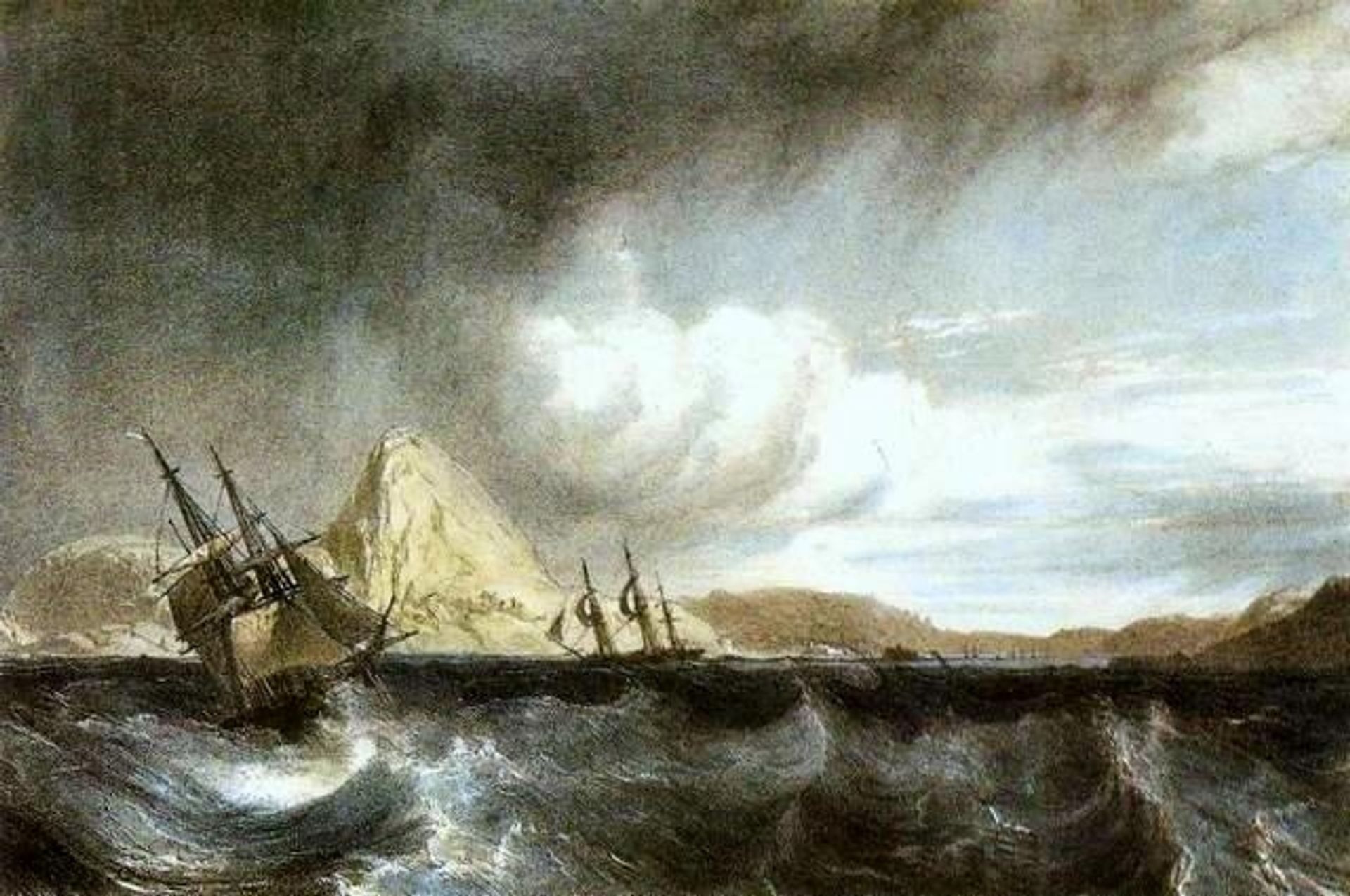 Entrance into the harbour of Rio de Janeiro by Richard Parkes Bonington
