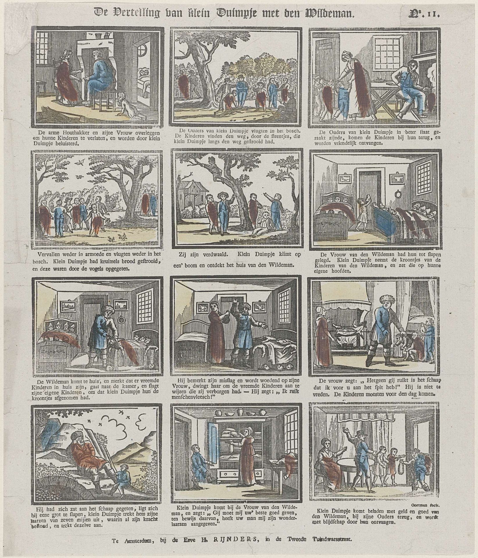 De vertelling van Klein Duimpje met den wildeman by Gerrit Oortman
