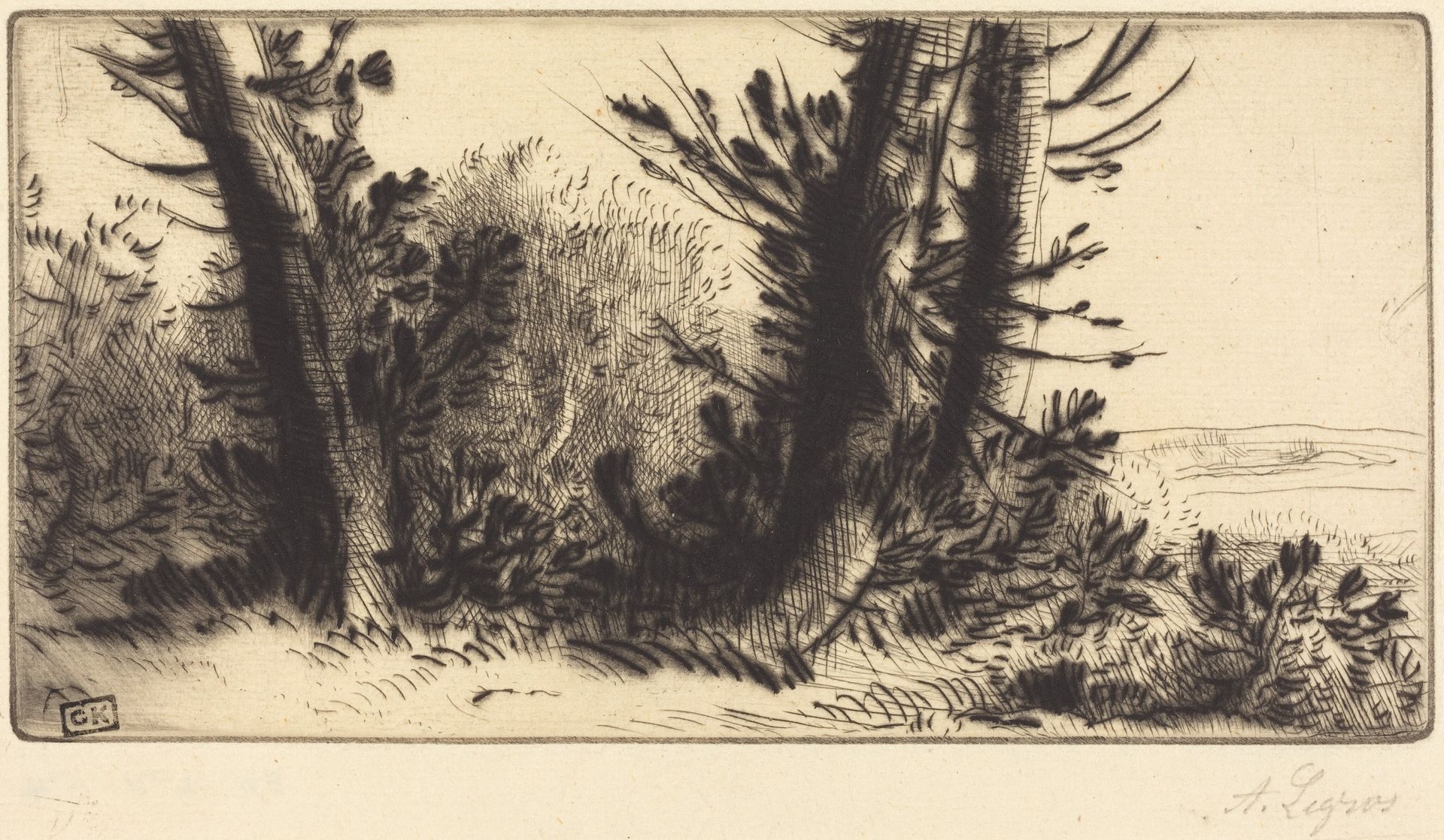 Across Country (A travers champ) by Alphonse Legros