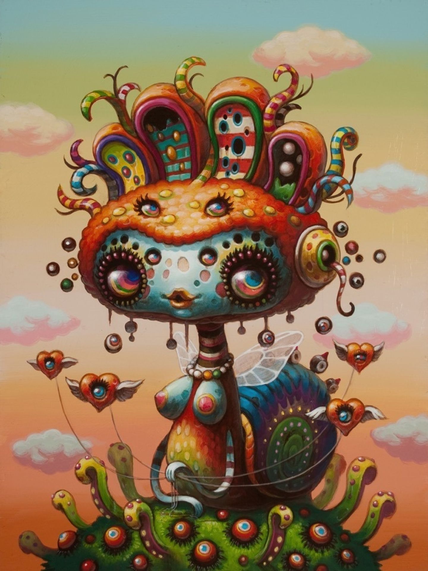 Birds and Garden by Yoko d'Holbachie