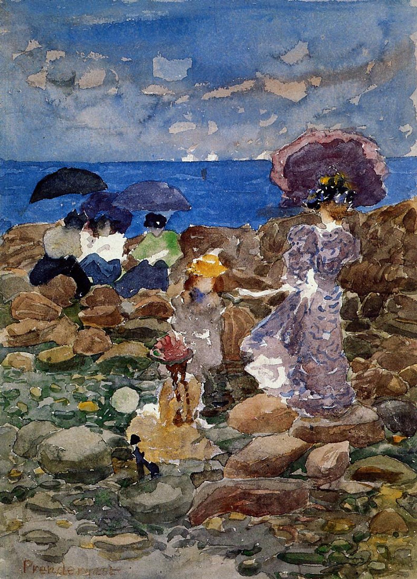 Low Tide by Maurice Prendergast