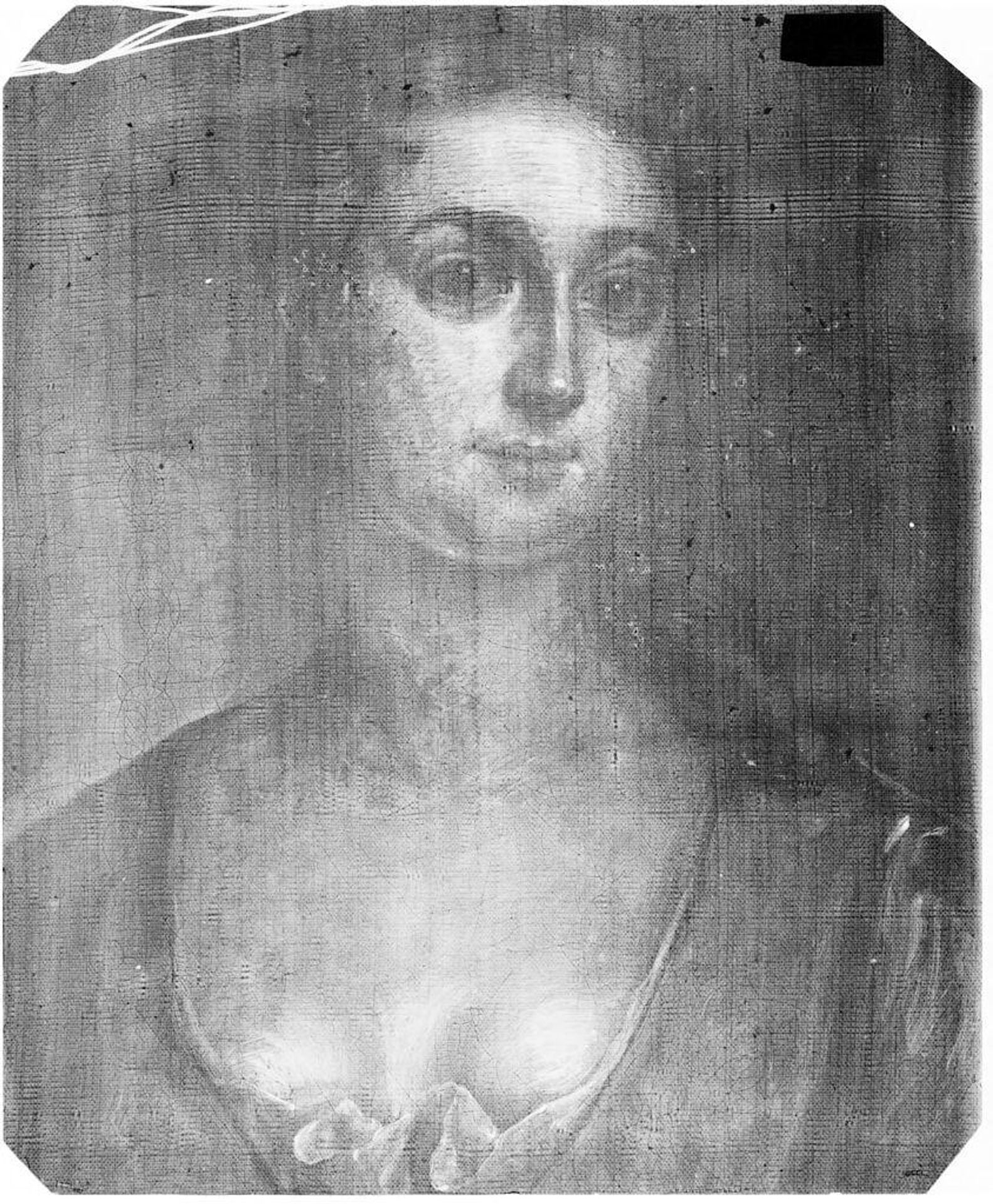 X-radiograph(s) of "Mrs. James MacSparran (Hannah Gardiner)" by Artist of original: Attributed to John Smibert