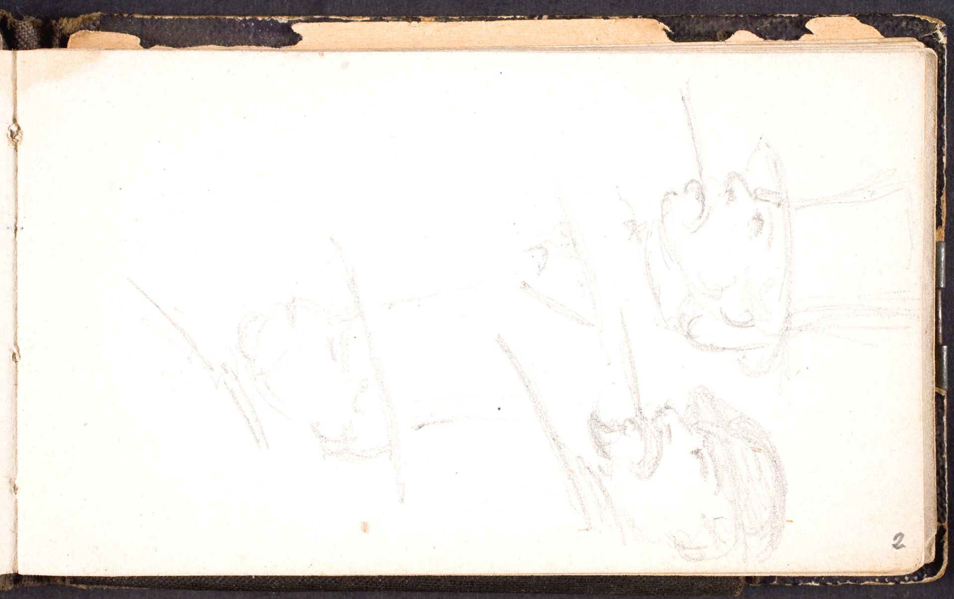 Studier af mandshoveder by L.A. Schou
