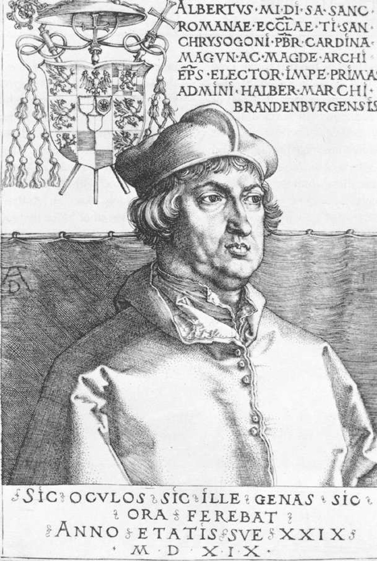 Cardinal Albrecht of Brandenburg (The Small Cardina) by Albrecht Durer