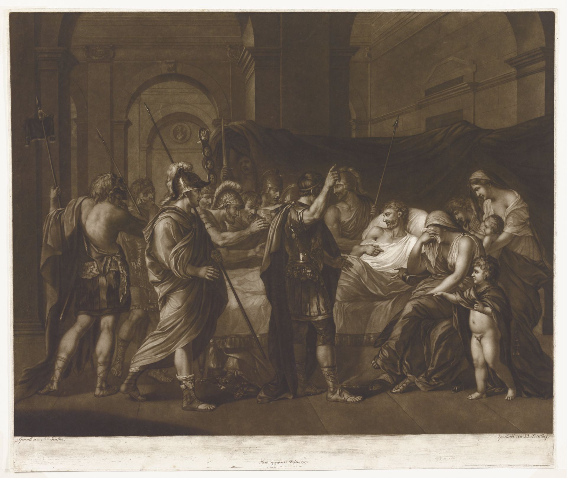 Der Tod des Germanicus (The Death of Germanicus) by Johann Joseph Freidhoff