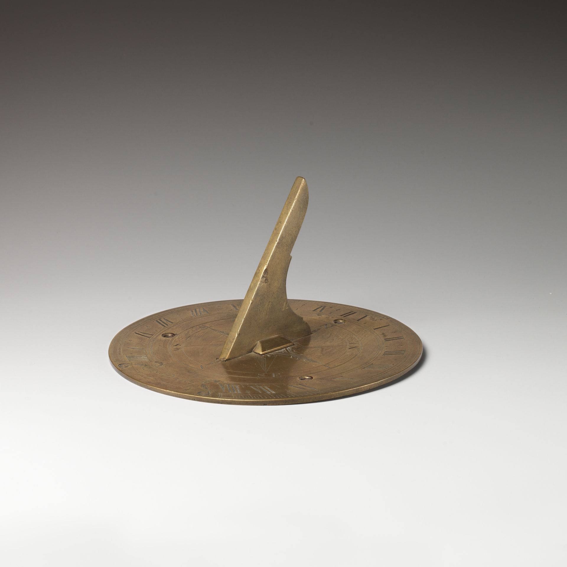 Stationary horizontal sundial by George (?) Davis