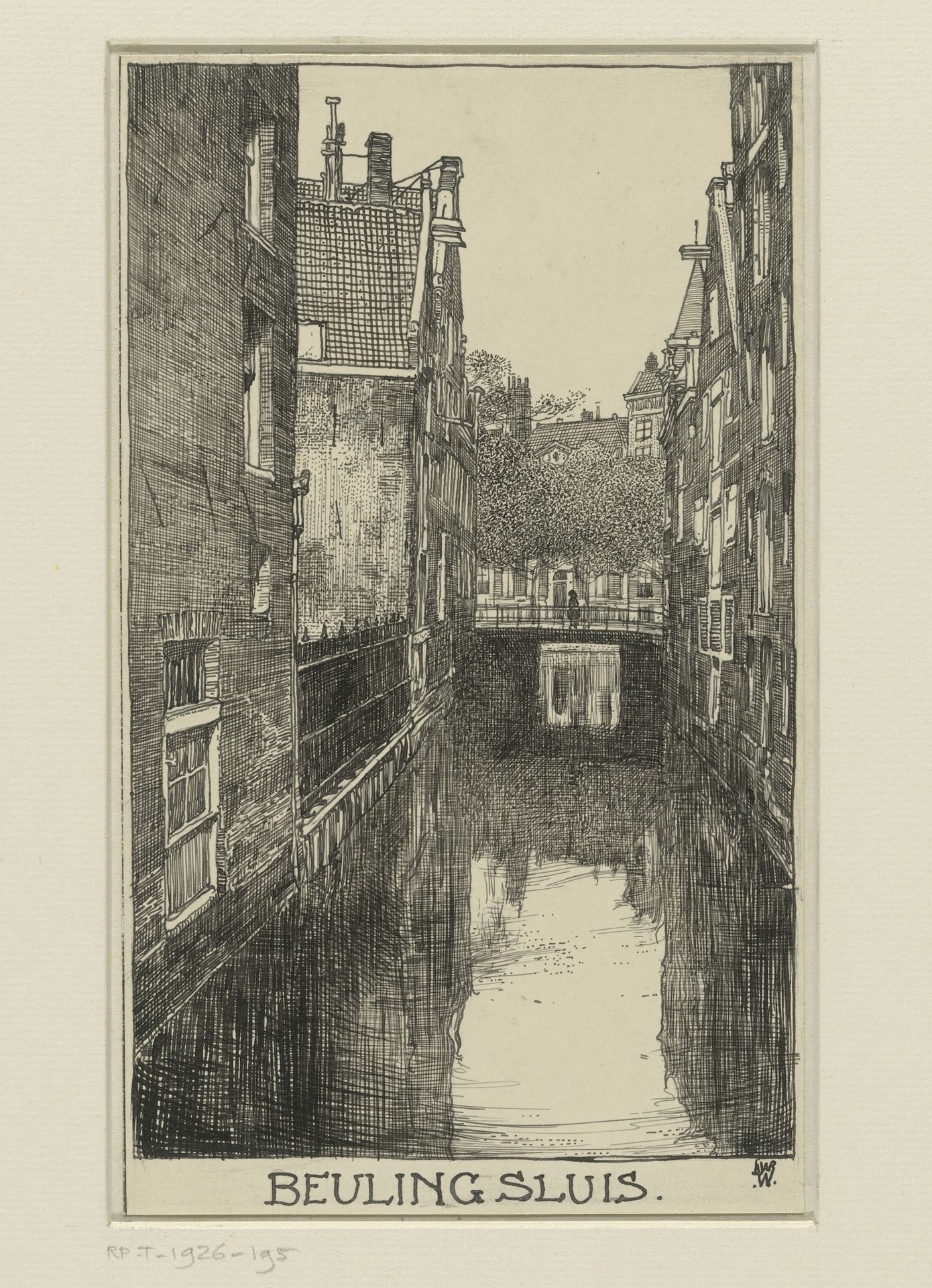 De Beuling Sluis te Amsterdam by Willem Wenckebach