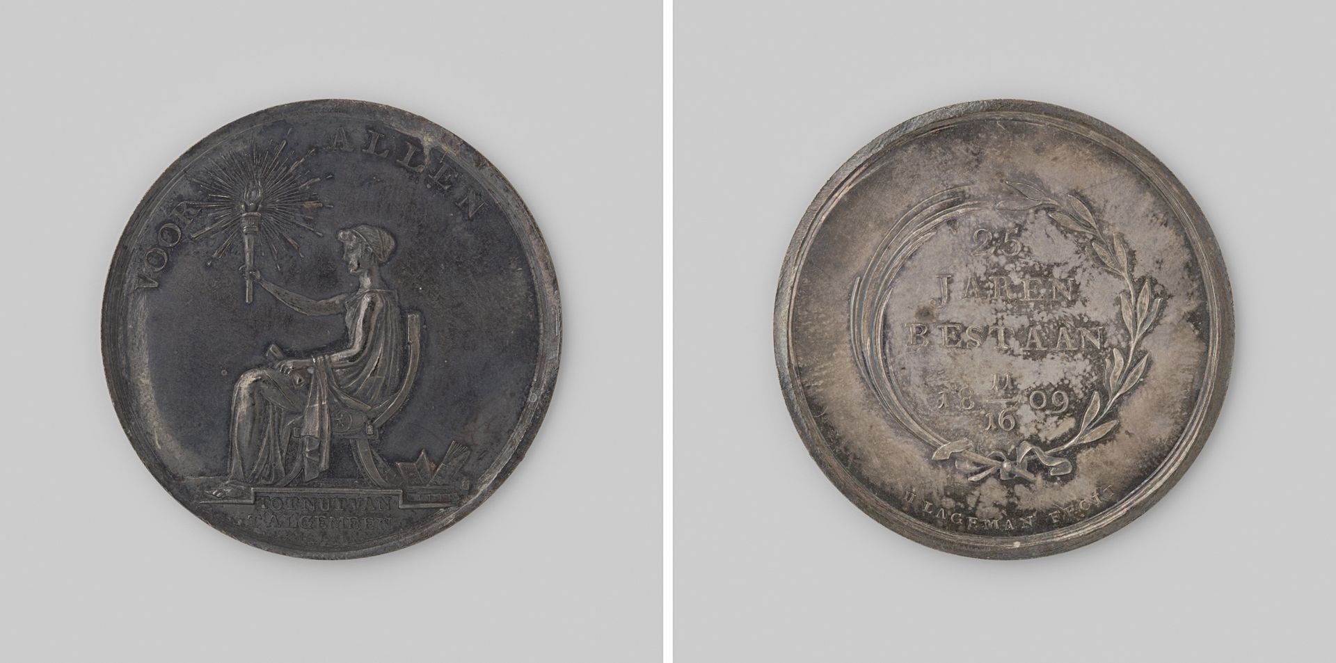 Vijfentwintigjarig bestaan van de Maatschappij tot Nut van 't Algemeen 1809 by Hendrik Lageman