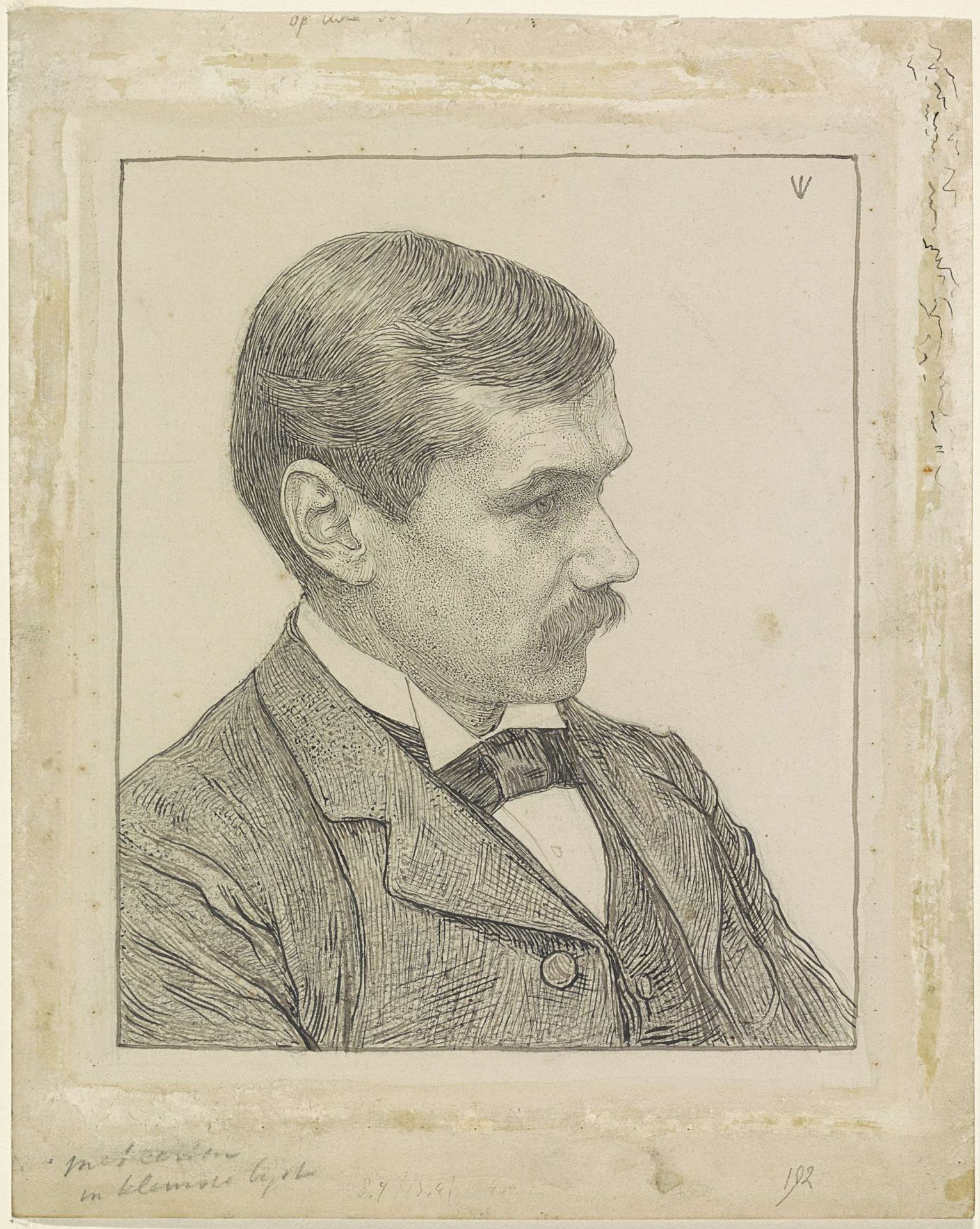 Portret van de schrijver Frederik Willem van Eeden by Jan Veth