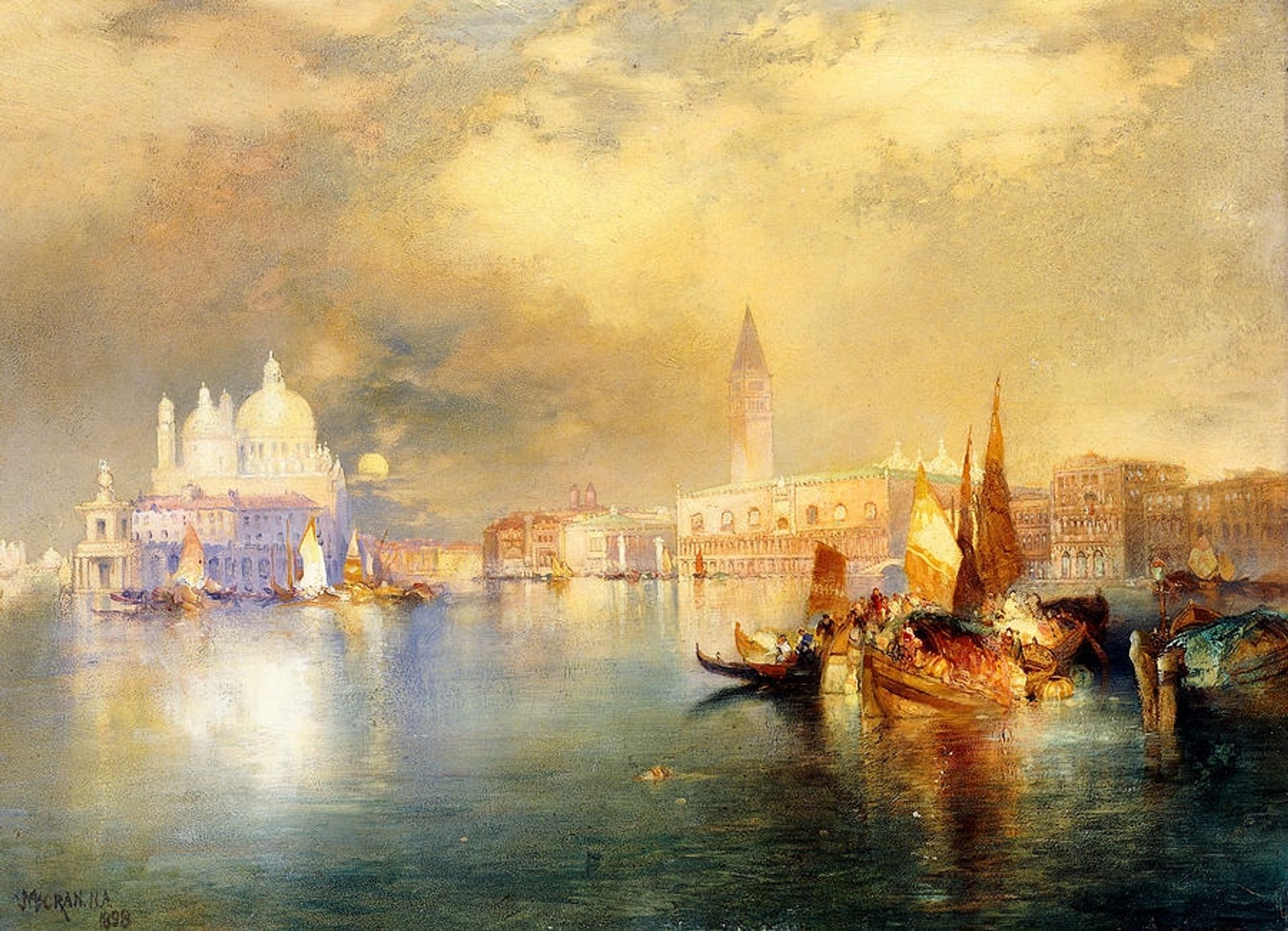 Moonlight in Venice by Thomas Moran