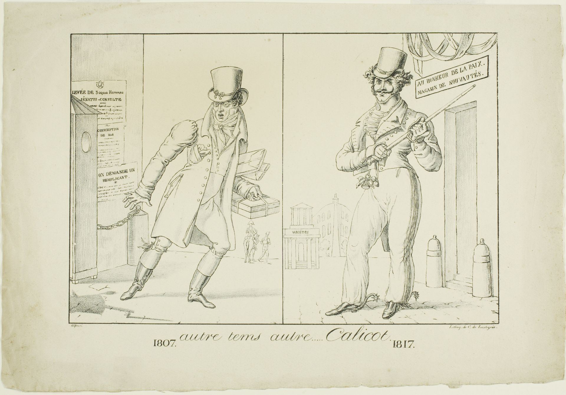 Autre Temps, autre... Calicot. by comte de Charles Philibert Lasteyrie du Saillant