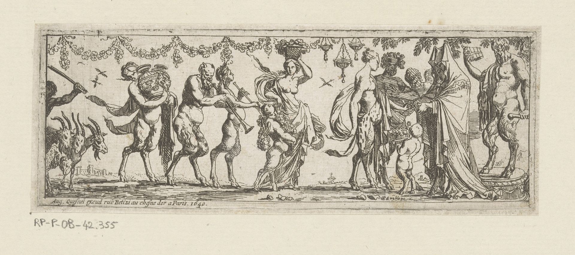 Huwelijk van een sater by Pierre Brebiette