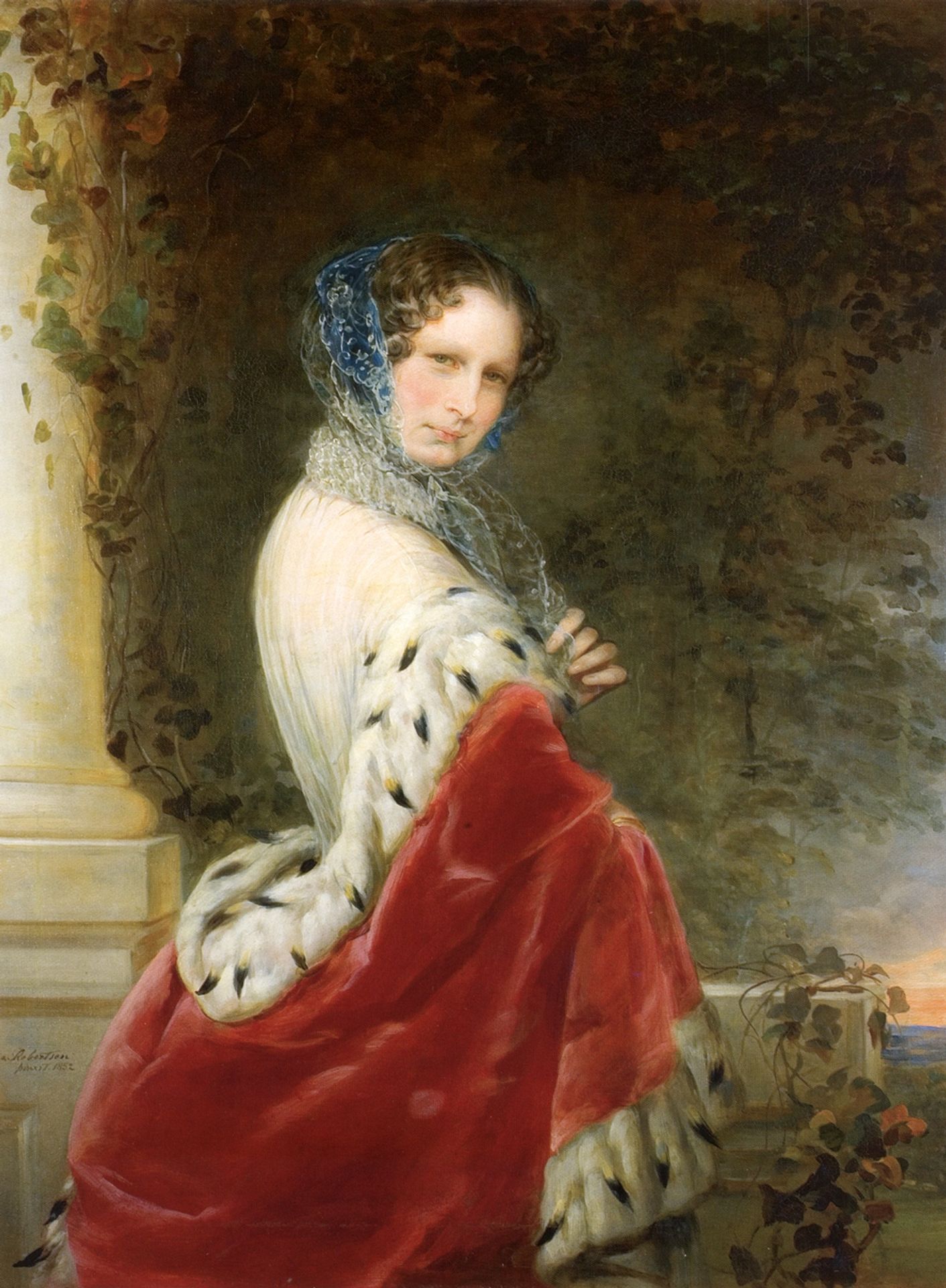 Portrait of Empress Alexandra Fyodorovna (Charlotte of Prussia) by Christina Robertson