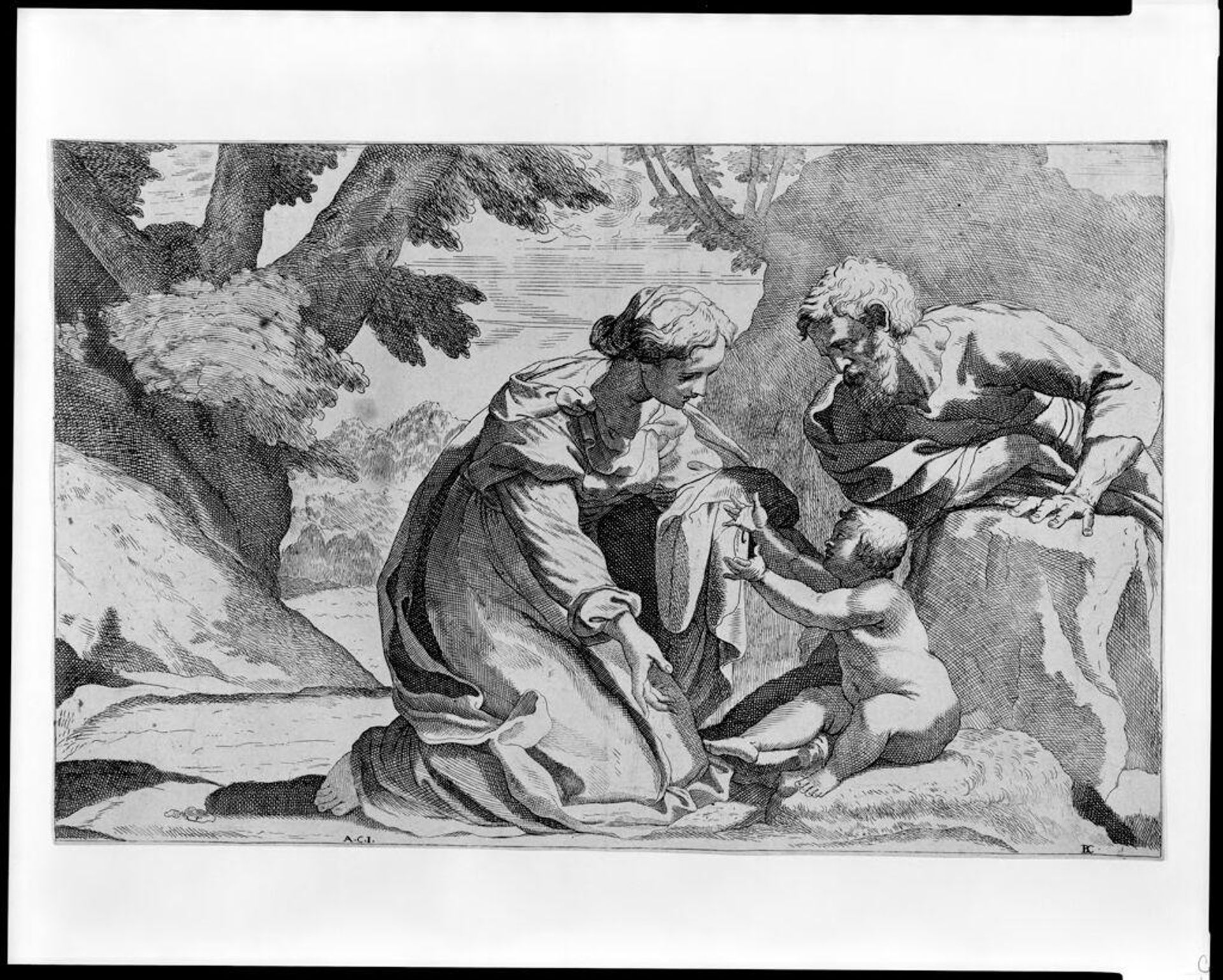 The Holy Family by Bernardino Curti