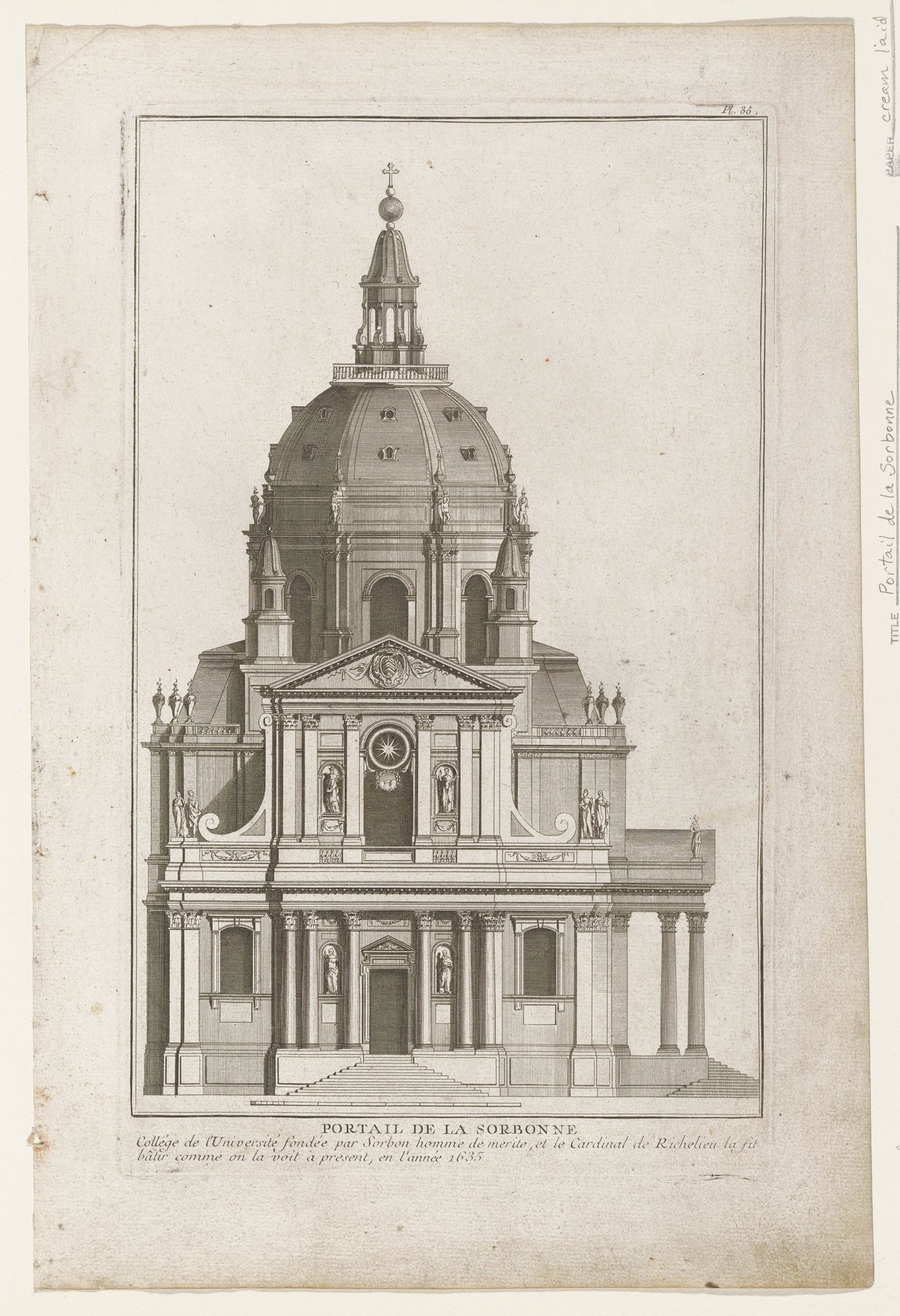Portail de la Sorbonne by Anonymous