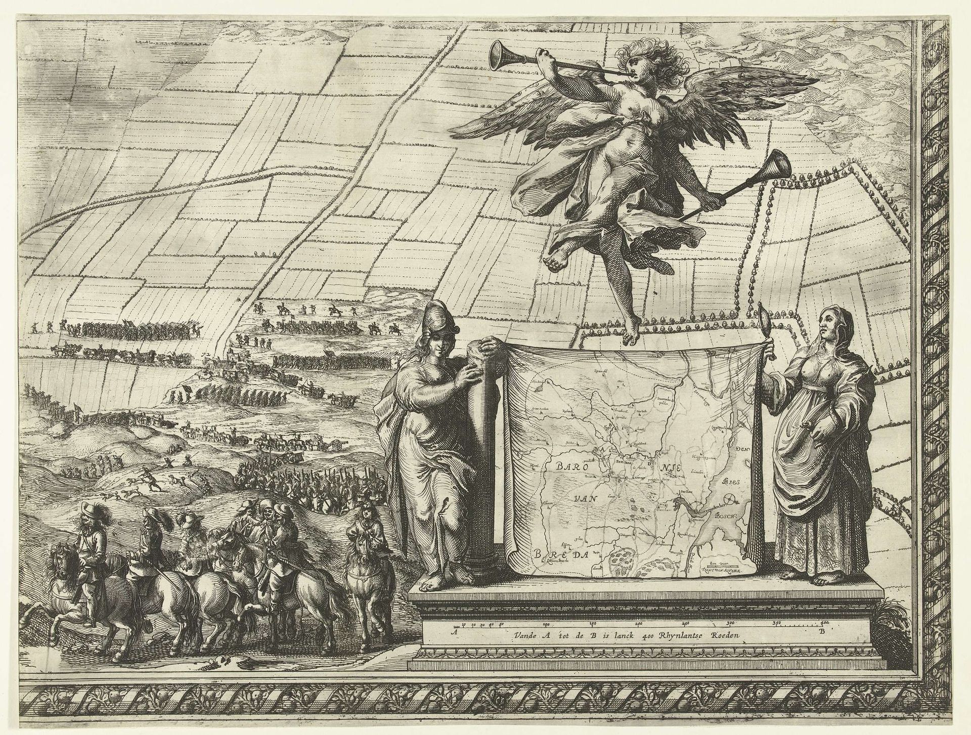 Beleg van Breda (blad rechtsonder), 1637 by Balthasar Florisz. van Berckenrode