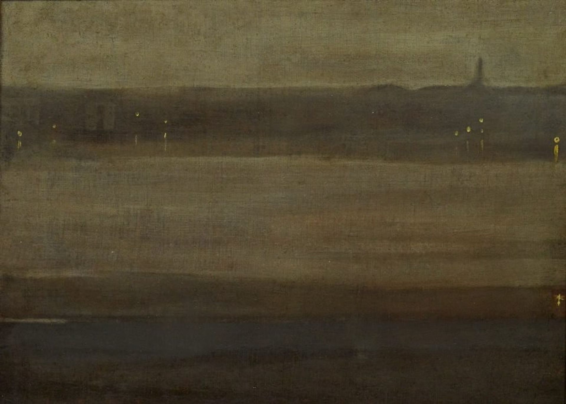 Nocturne: Grey and Silver, the Thames by James Abbott McNeill Whistler