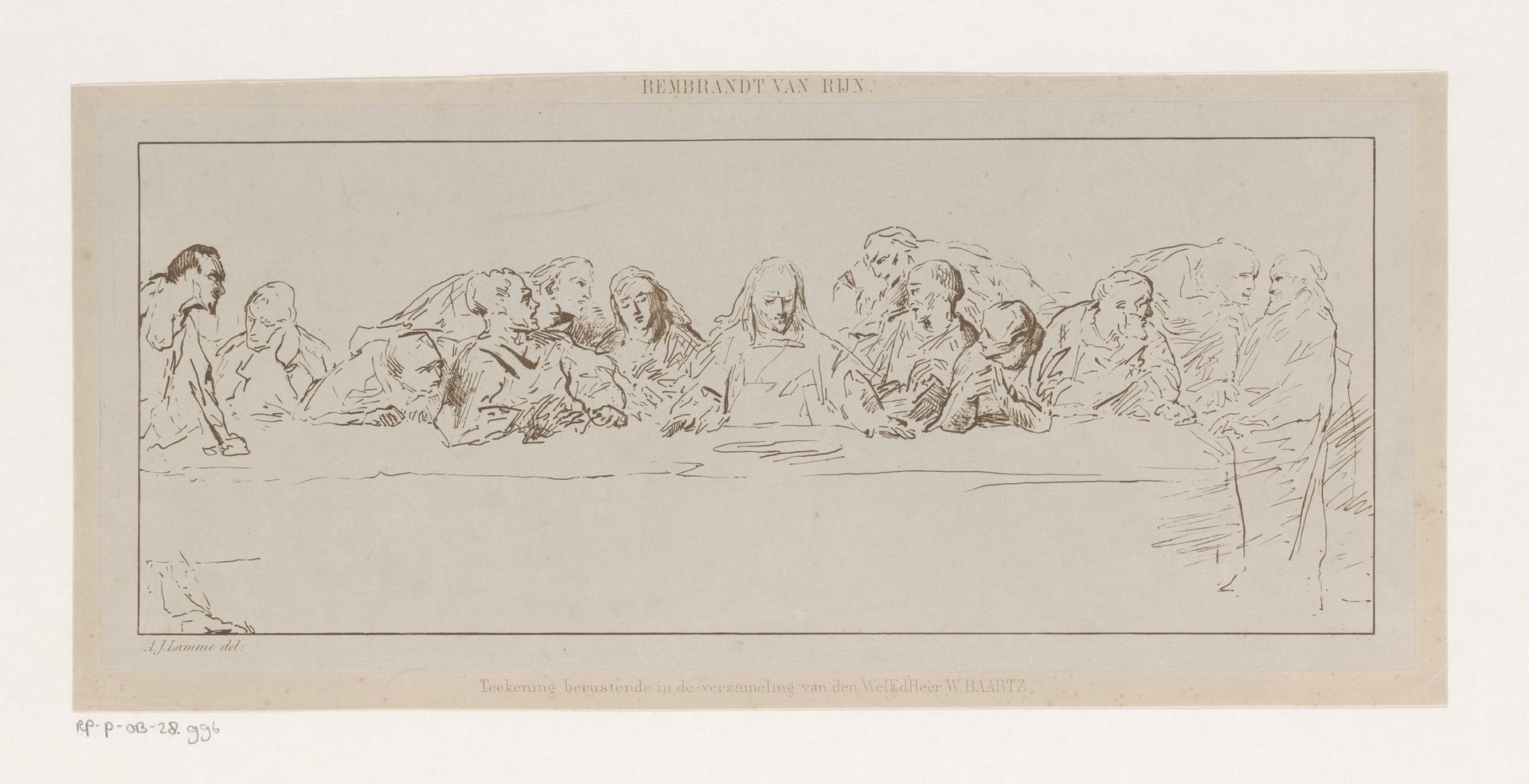 Het laatste avondmaal by Ary Johannes Lamme