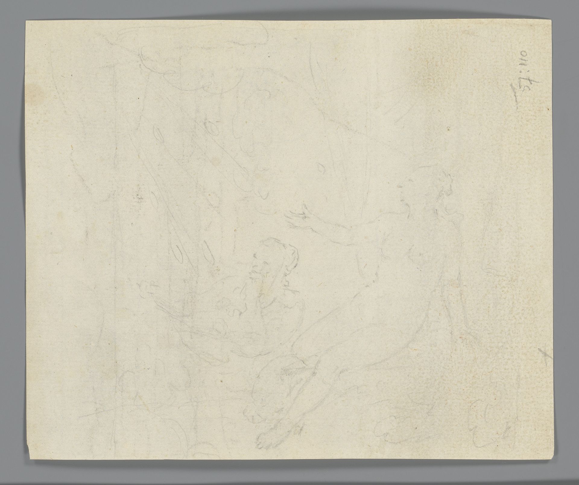 Twee figuren by Matthijs (1684-1766) Balen