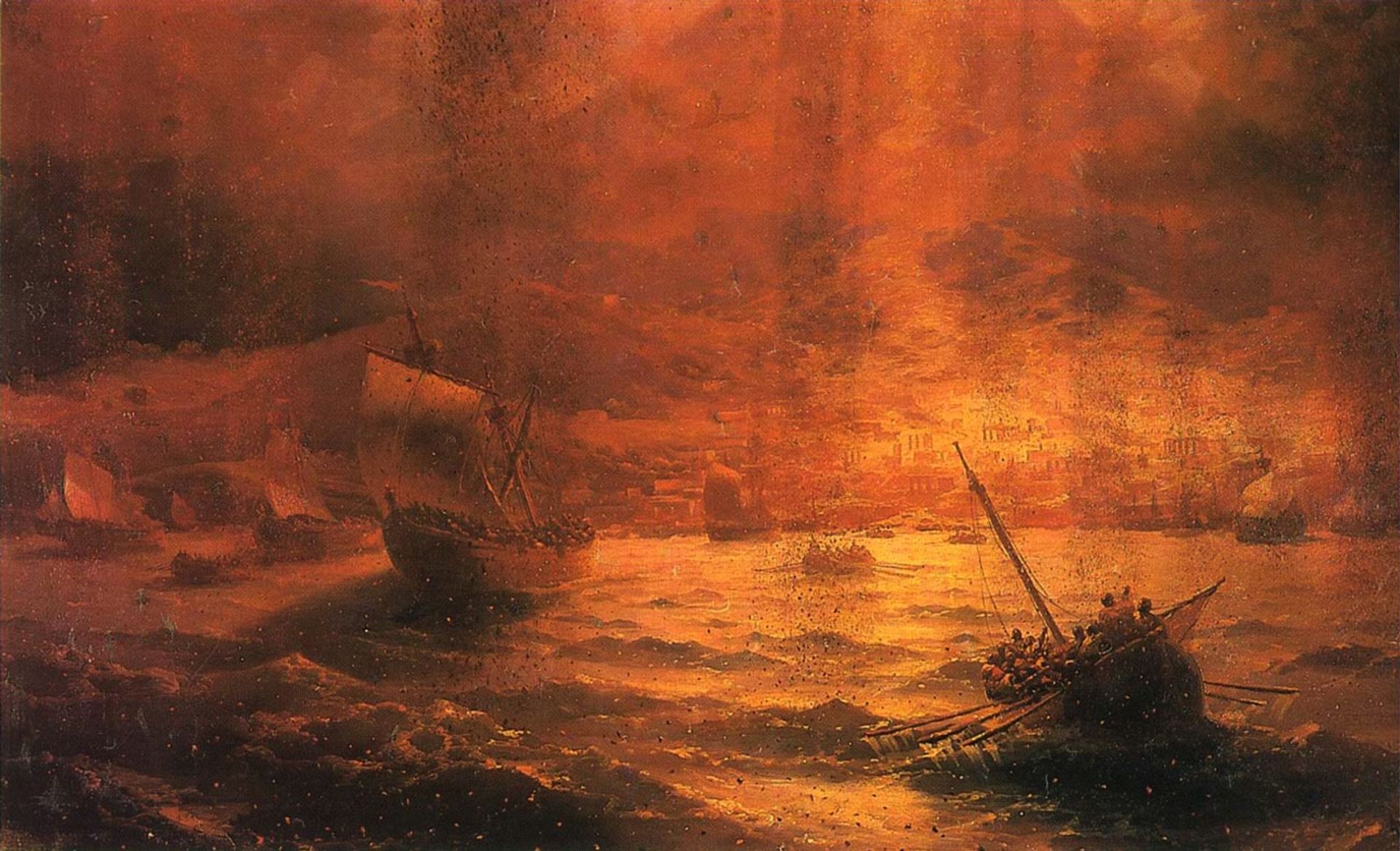 The Ruins of Pompeii by Ivan Konstantinovich Aivazovsky
