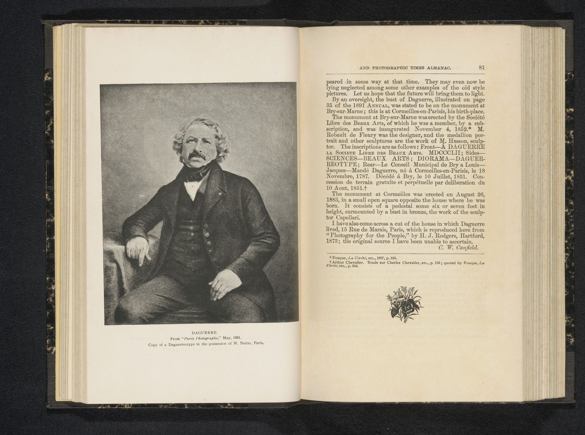 Reproductie van een daguerreotypie van Louis Jacques Mandé Daguerre door John Adams Whipple by Anonymous