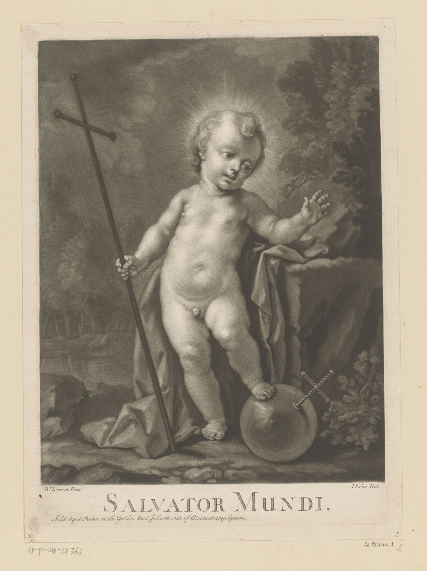 Salvator Mundi by John (II) Faber