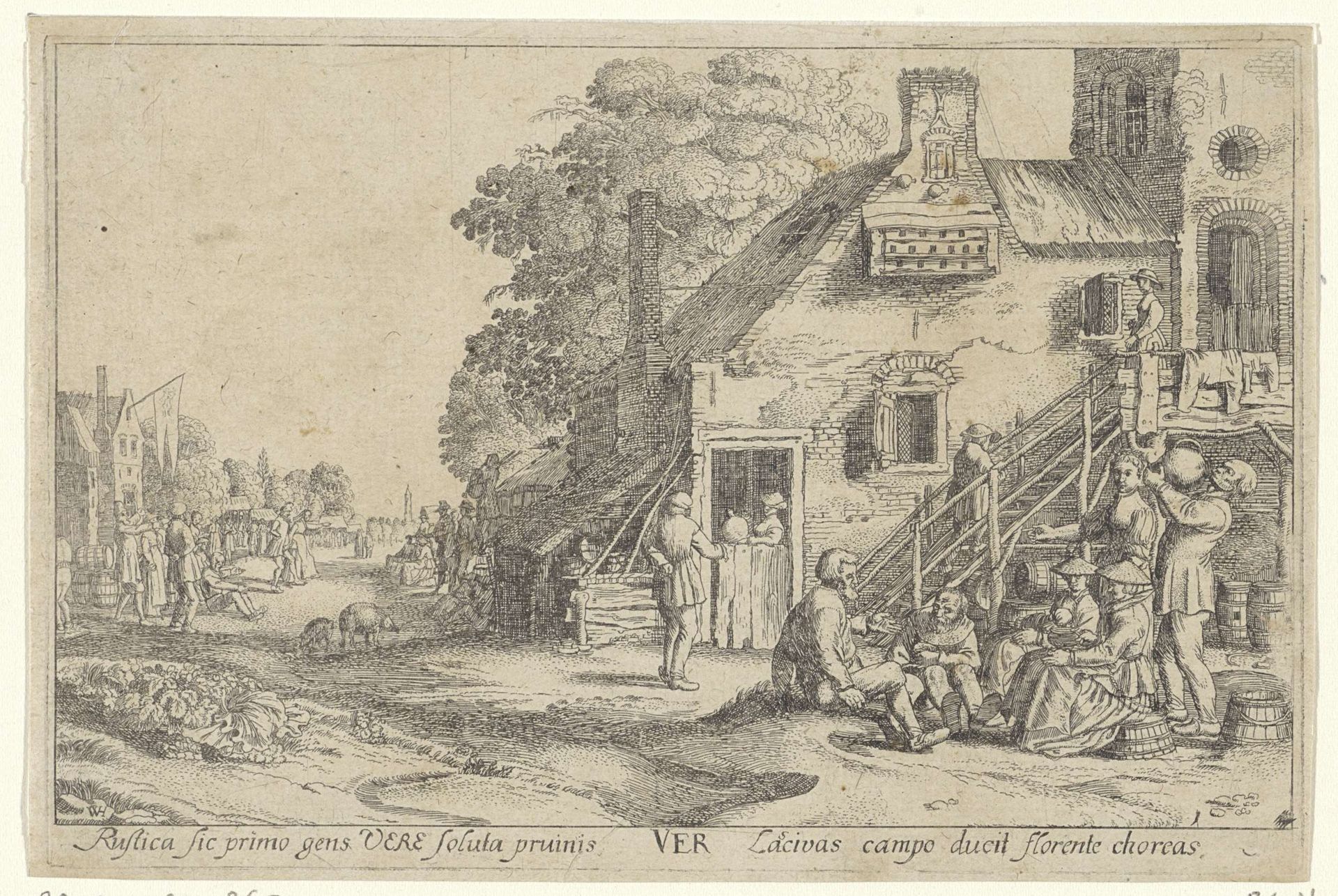 Lente by Wenceslaus Hollar